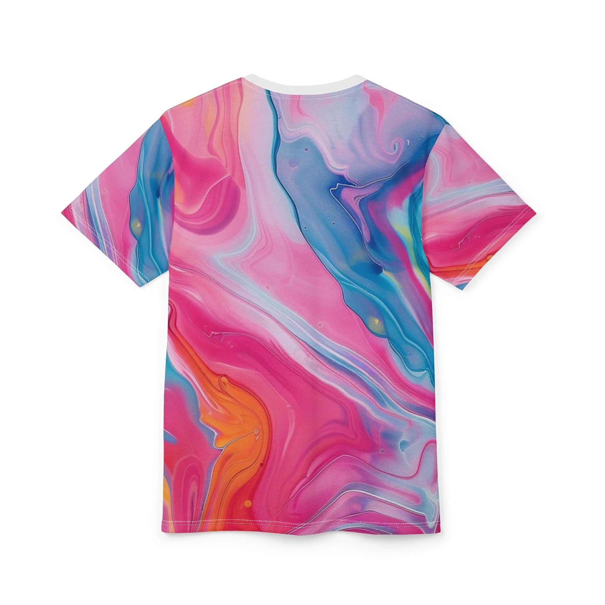 Vibrant Marble Print T-Shirt, Artsulli - Art is Long, Life is Short, All Over Prints, , , , , , , 