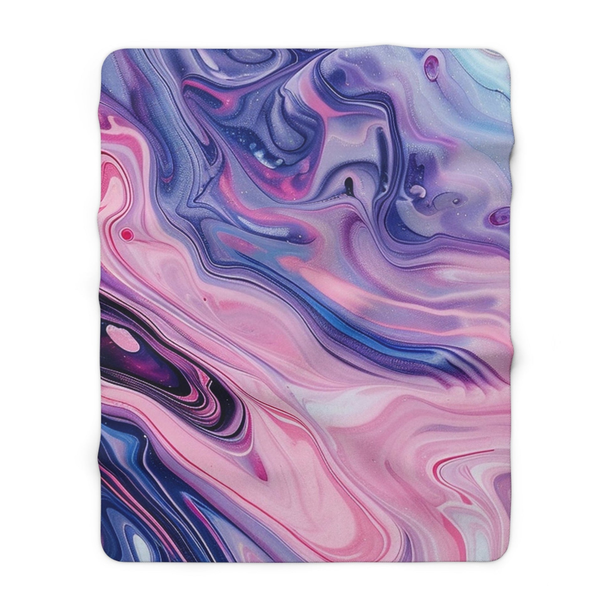 Printify Vibrant Marble Sherpa Fleece Blanket 2025