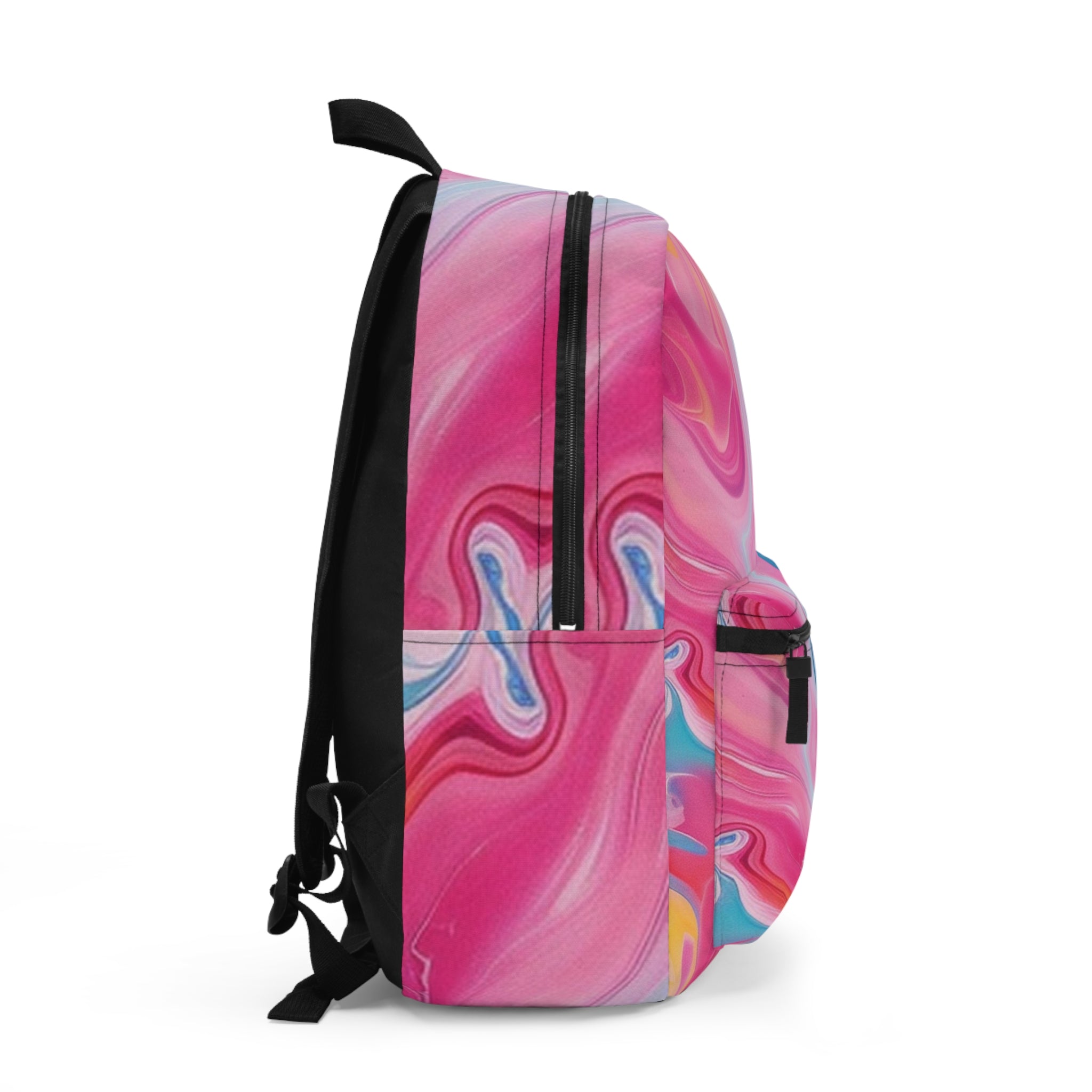Vibrant Marble Swirl Backpack, Artsulli - Art is Long, Life is Short, Bags, , , , , , , 