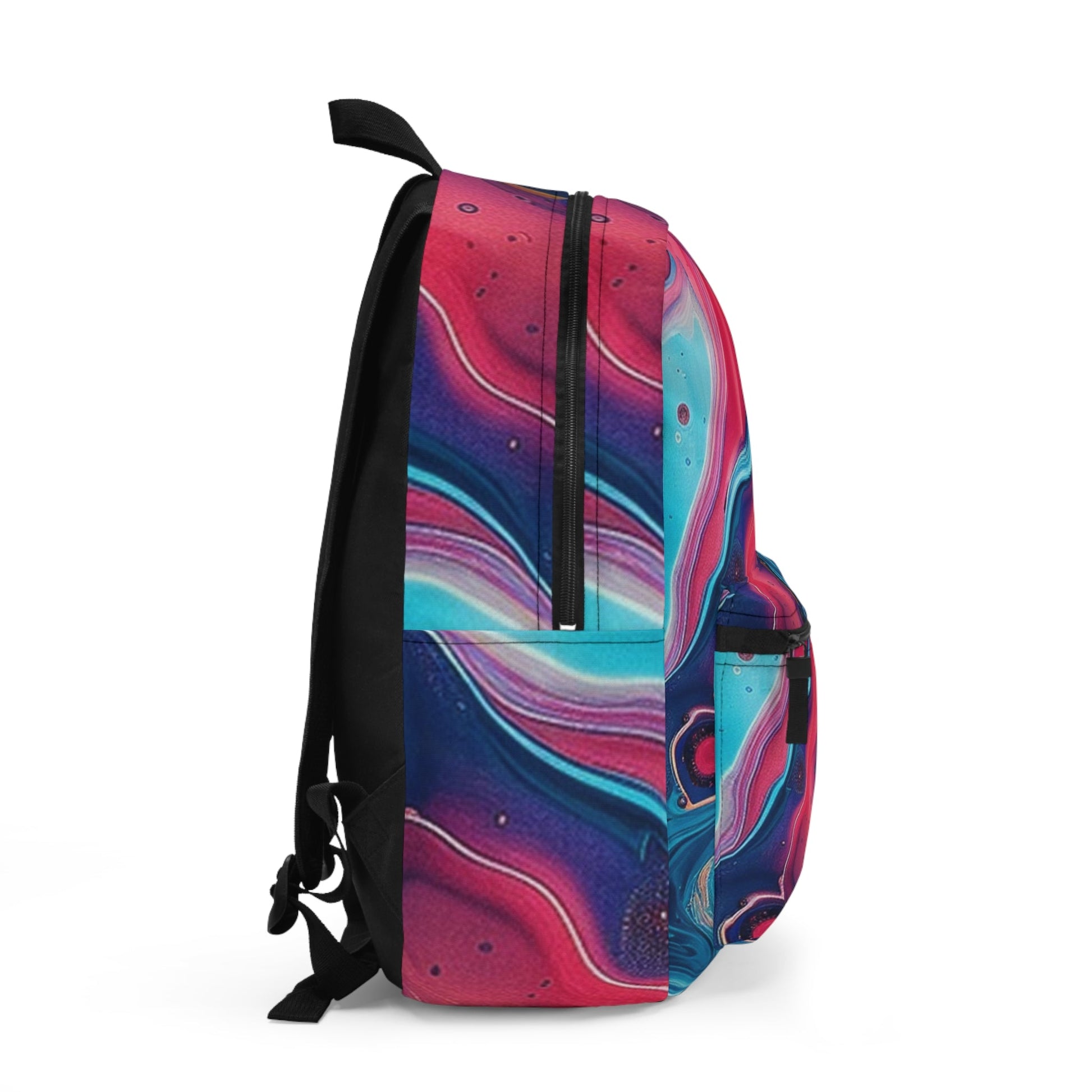 Vibrant Marbled Backpack, Artsulli - Art is Long, Life is Short, Bags, , , , , , , 