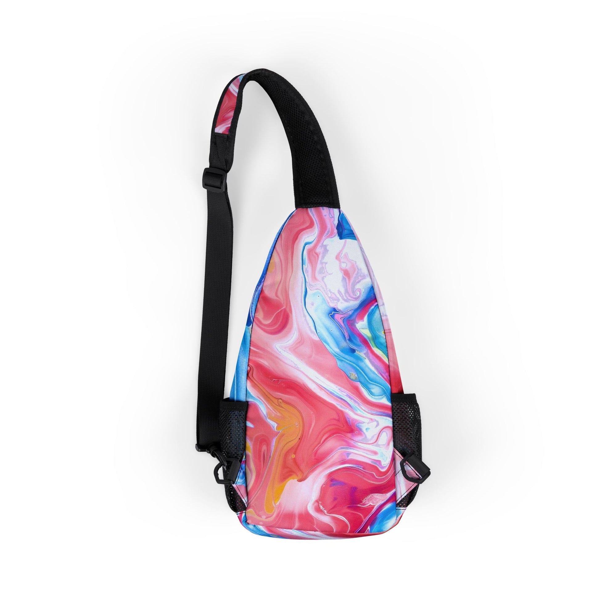 Vibrant Marbled Chest Bag, Artsulli - Art is Long, Life is Short, Bags, , , , , , , 