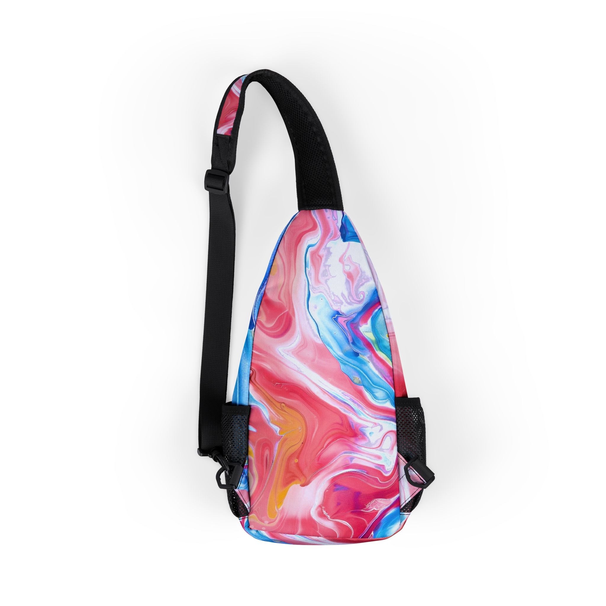 Vibrant Marbled Chest Bag, Artsulli - Art is Long, Life is Short, Bags, , , , , , , 