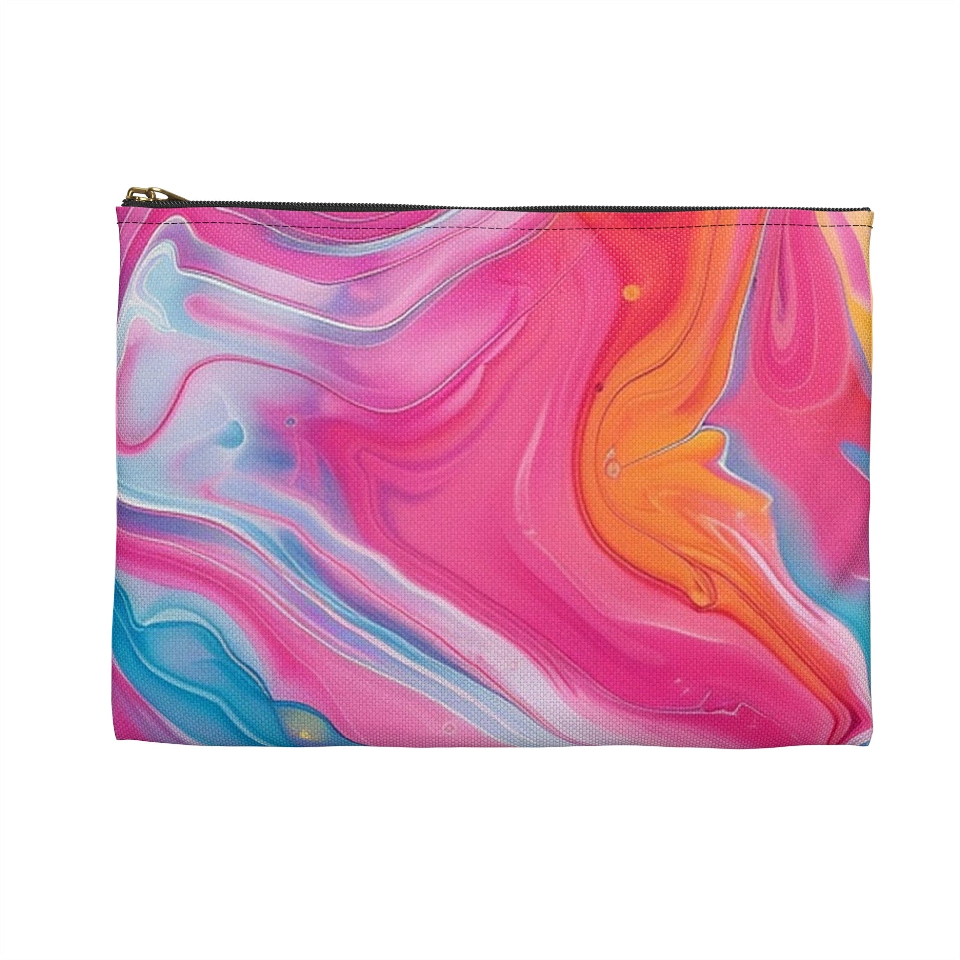 Vibrant Marbled Zipper Pouch, Artsulli - Art is Long, Life is Short, Bags, , , , , , , 