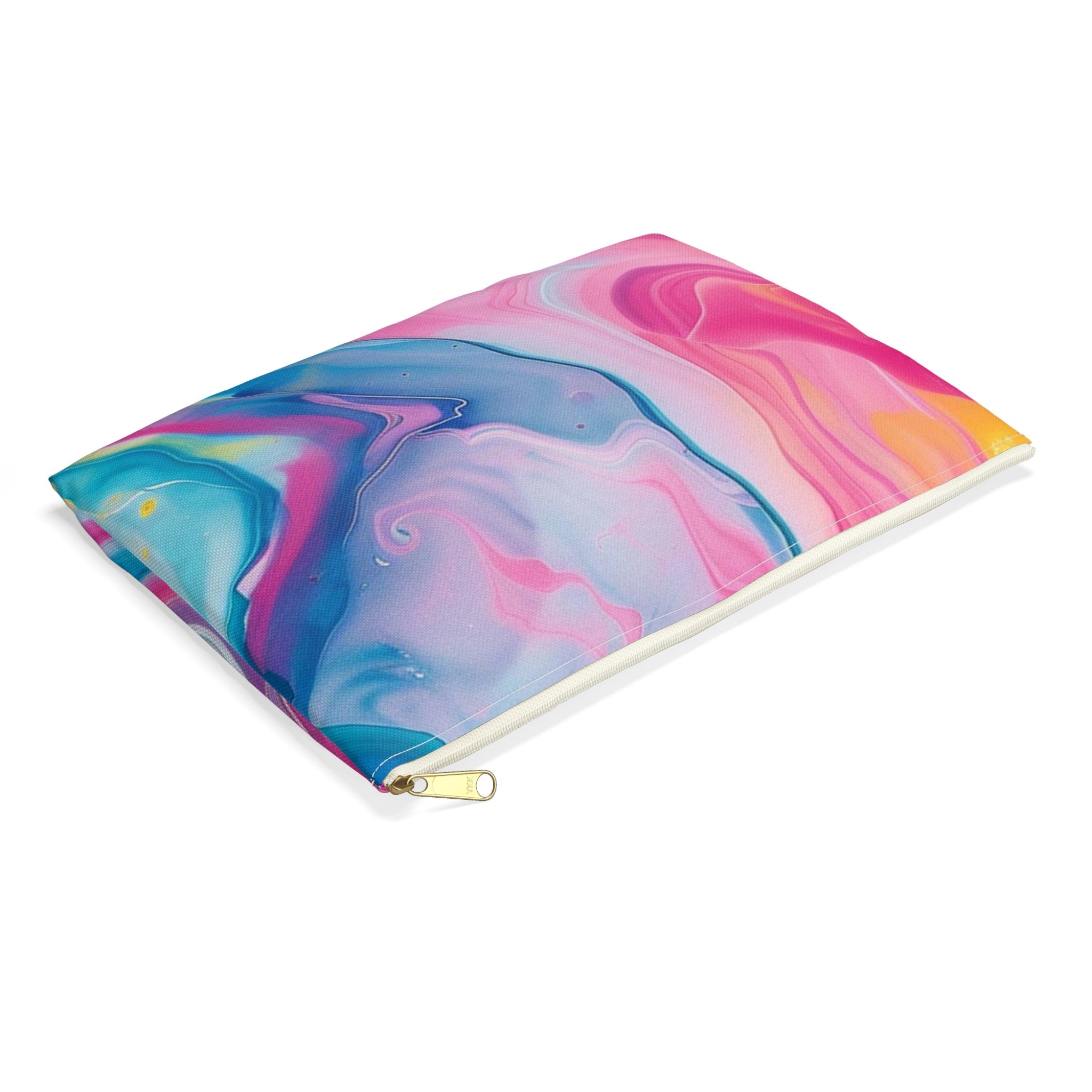 Vibrant Marbled Zipper Pouch, Artsulli - Art is Long, Life is Short, Bags, , , , , , , 