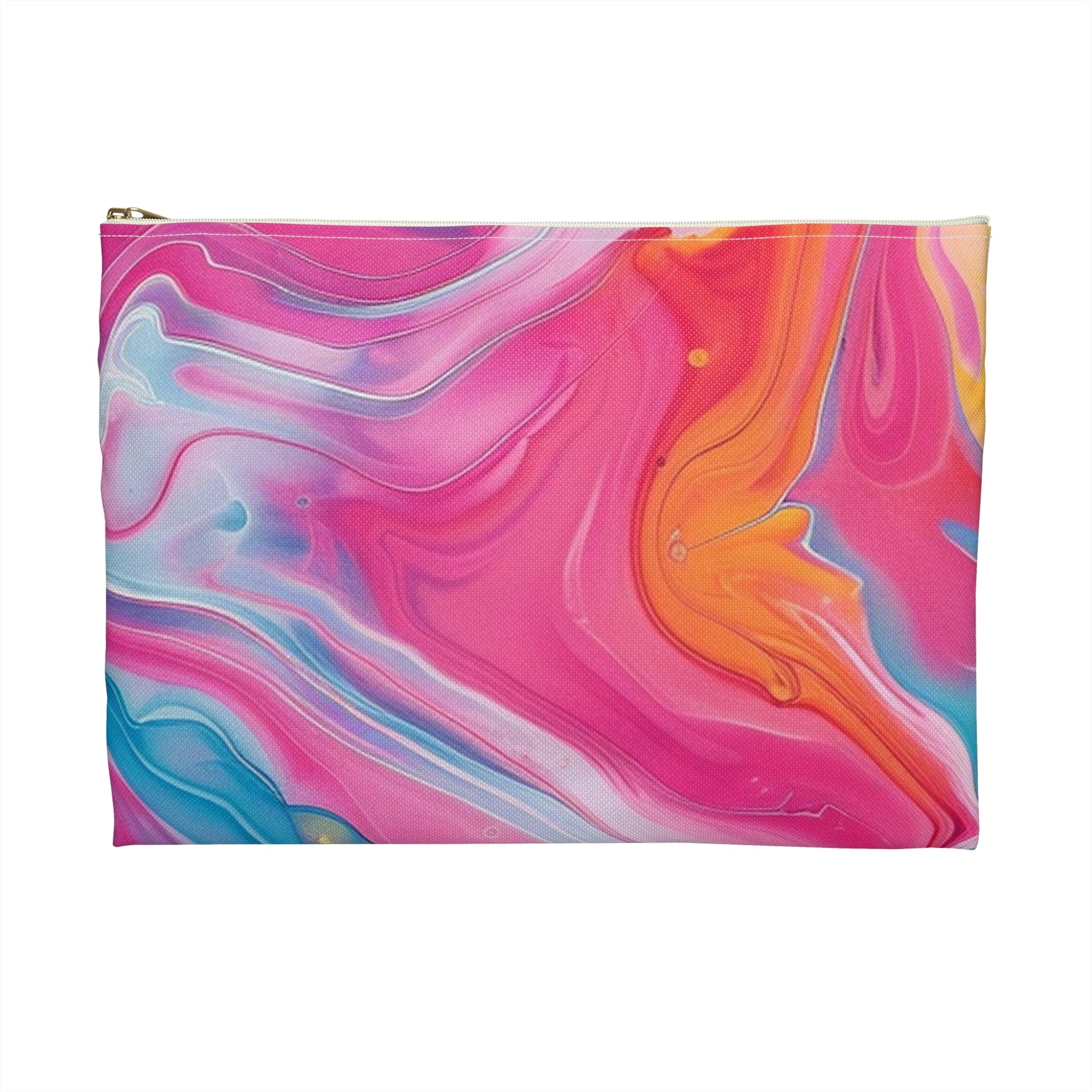 Vibrant Marbled Zipper Pouch, Artsulli - Art is Long, Life is Short, Bags, , , , , , , 