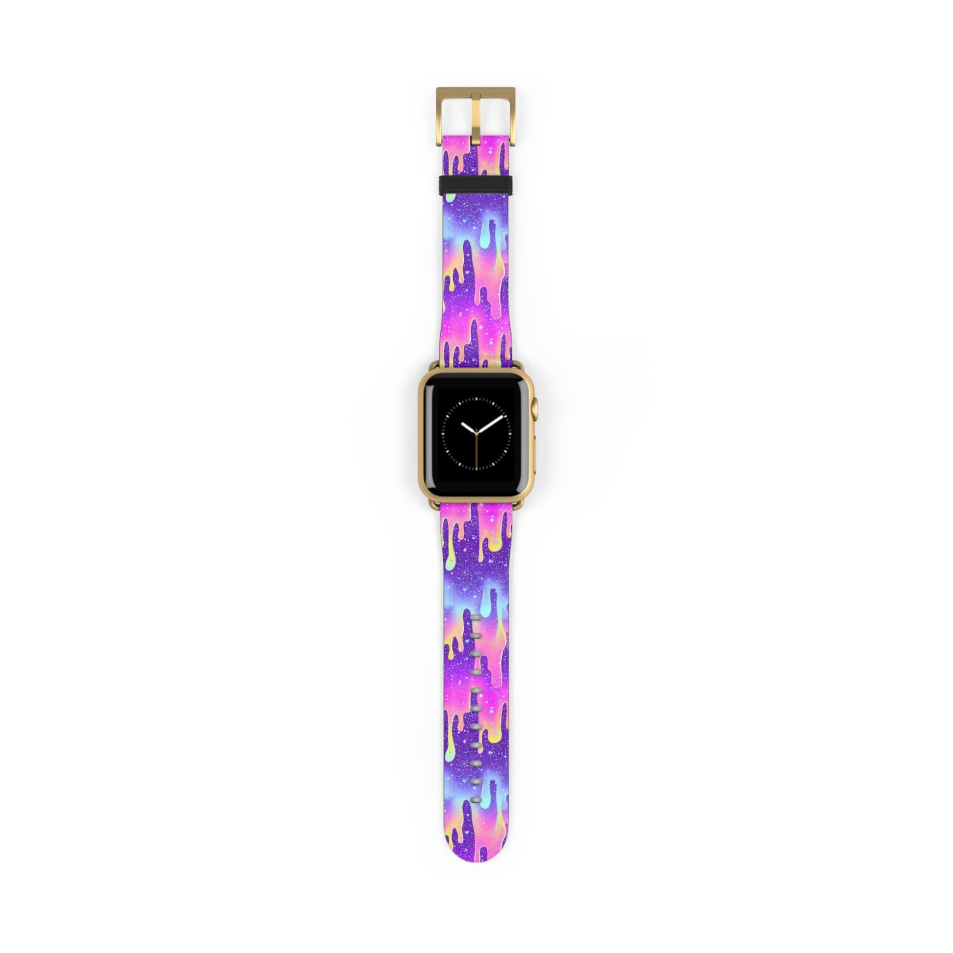 Vibrant Paint Drip Apple Watch Band, Artsulli - Art is Long, Life is Short, Accessories, Size, 38 - 41 mm, Color, Gold Matte, , , 16708309335333613698