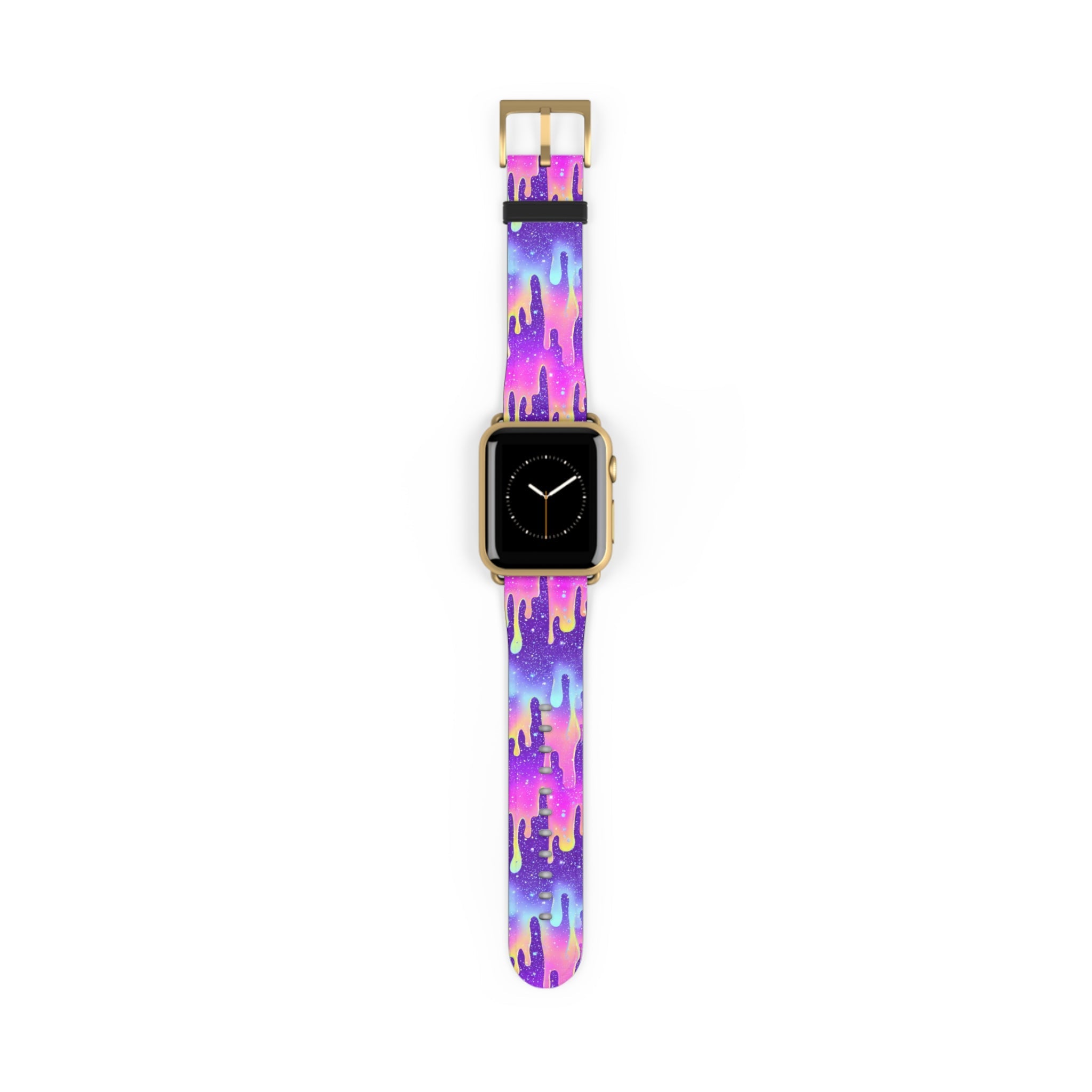 Vibrant Paint Drip Apple Watch Band, Artsulli - Art is Long, Life is Short, Accessories, Size, 38 - 41 mm, Color, Gold Matte, , , 16708309335333613698