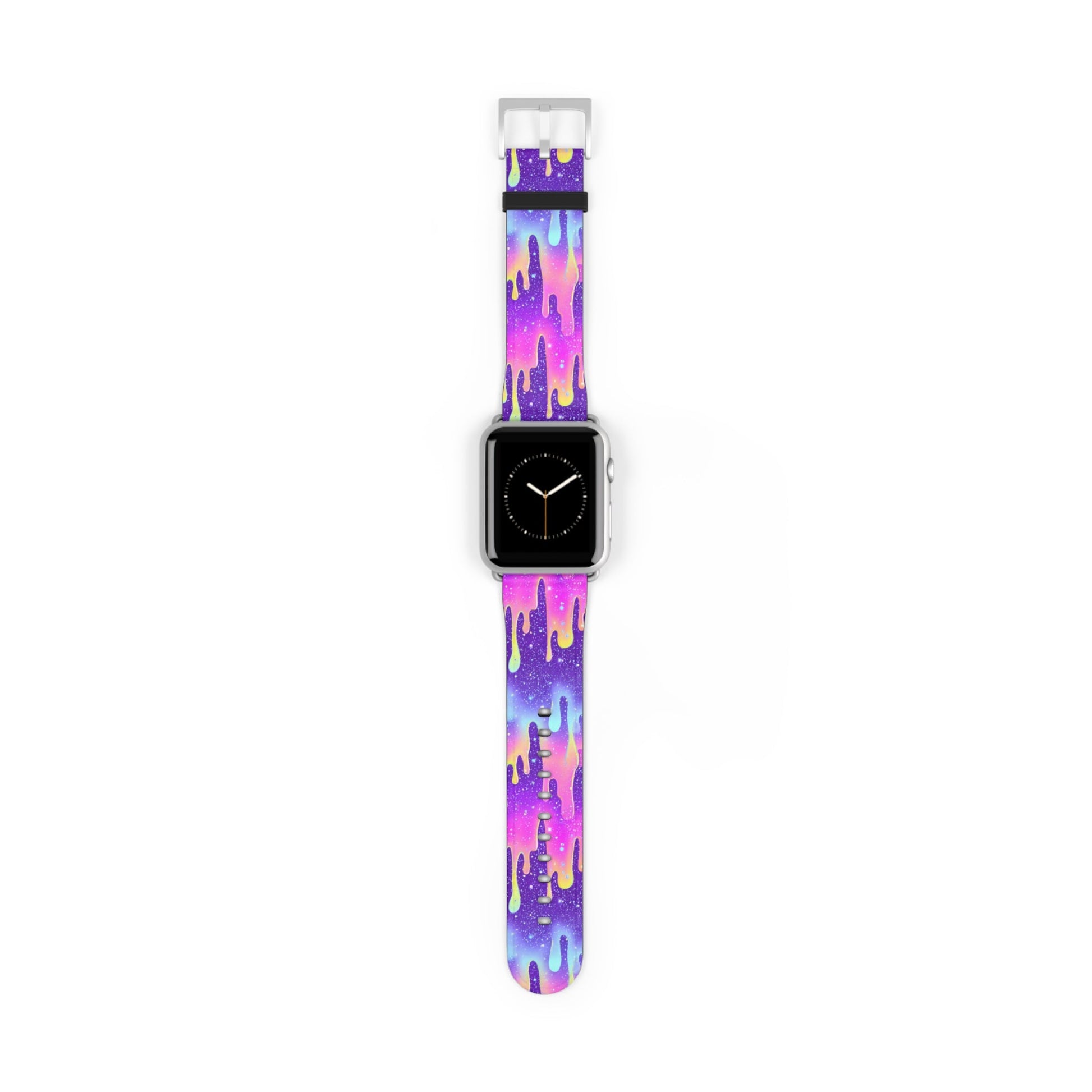 Vibrant Paint Drip Apple Watch Band, Artsulli - Art is Long, Life is Short, Accessories, Size, 42 - 45 mm, Color, Silver Matte, , , 20382483929589910905