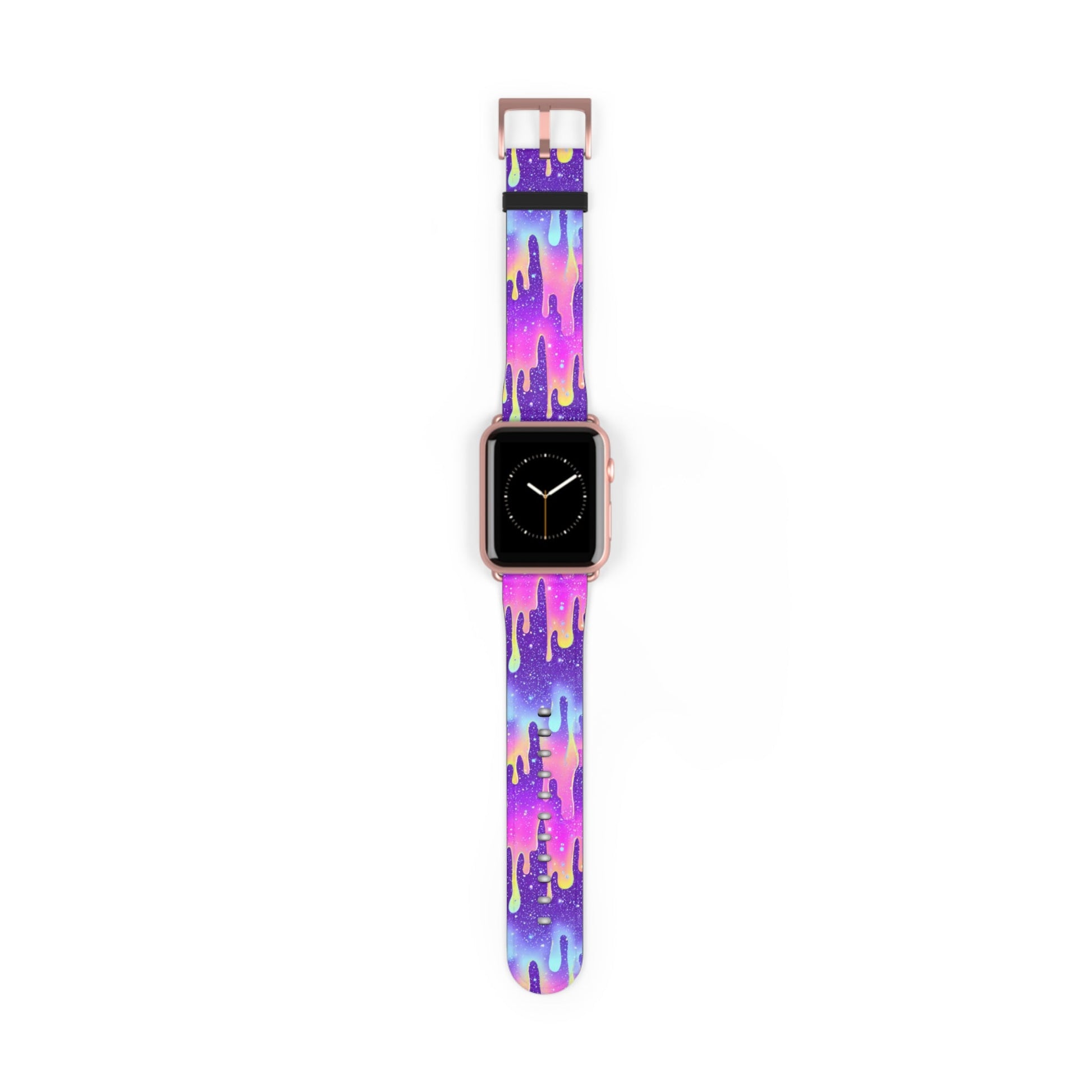 Vibrant Paint Drip Apple Watch Band, Artsulli - Art is Long, Life is Short, Accessories, Size, 42 - 45 mm, Color, Rose Gold Matte, , , 20864054067134531708