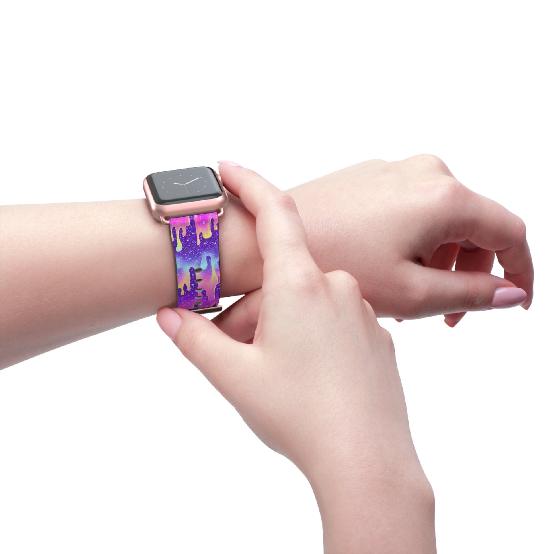 Vibrant Paint Drip Apple Watch Band, Artsulli - Art is Long, Life is Short, Accessories, , , , , , , 