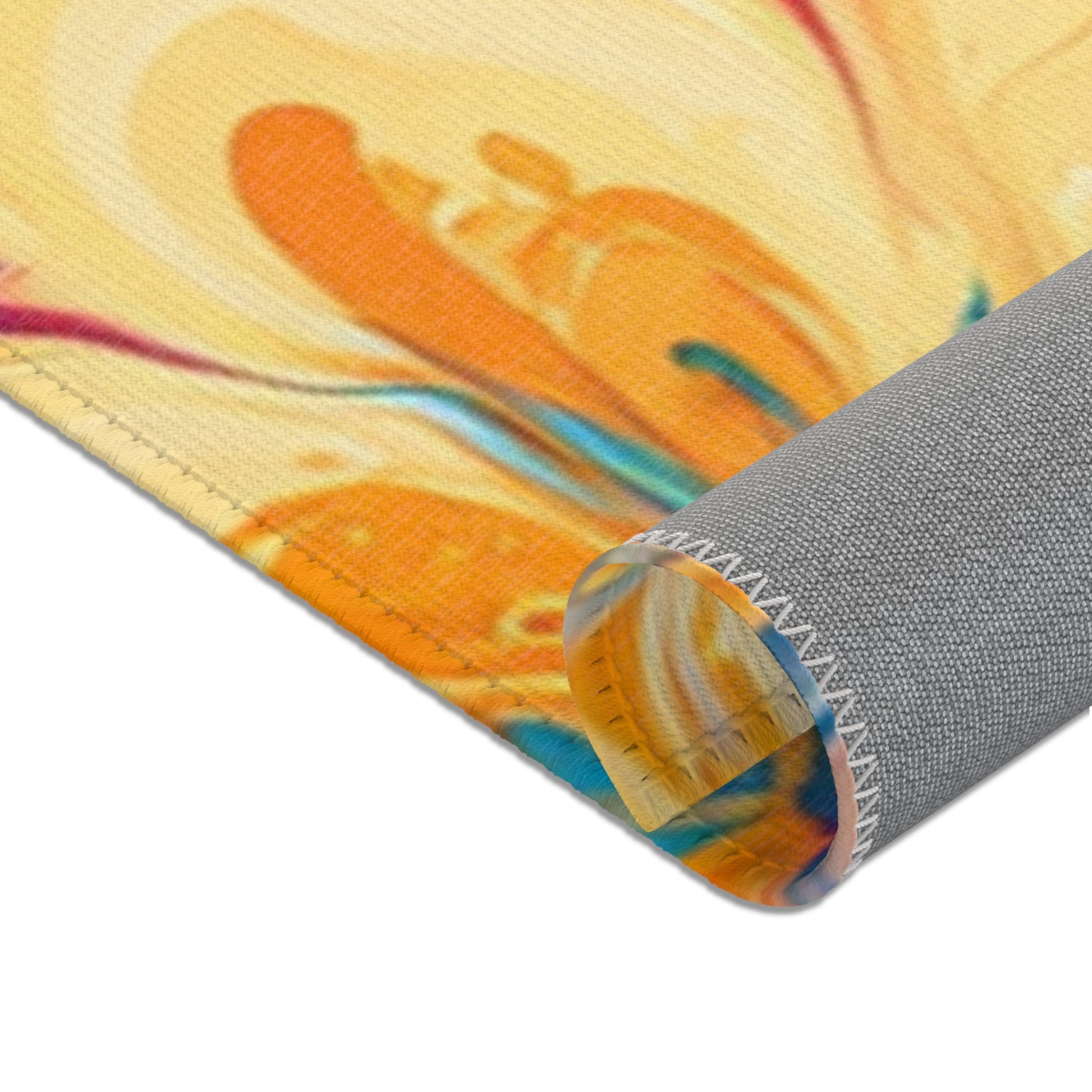 Printify Vibrant Painterly Floral Area Rug 2025