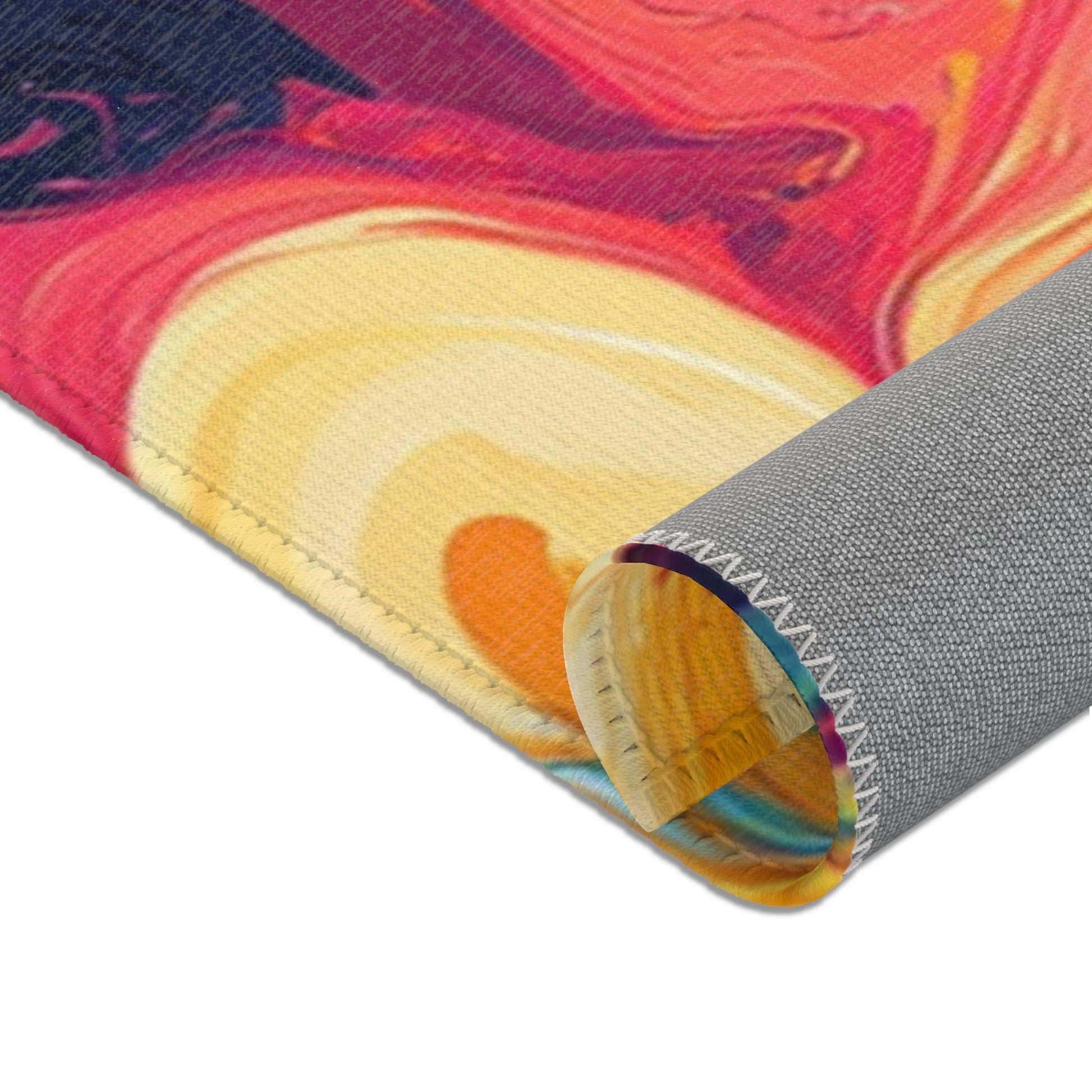 Printify Vibrant Painterly Floral Area Rug 2025