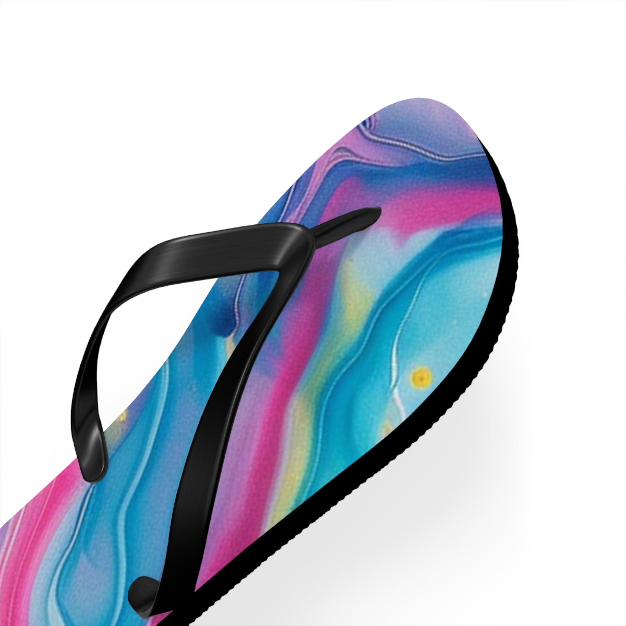 Vibrant Personalized Flip Flops, Artsulli - Art is Long, Life is Short, Shoes, , , , , , , 