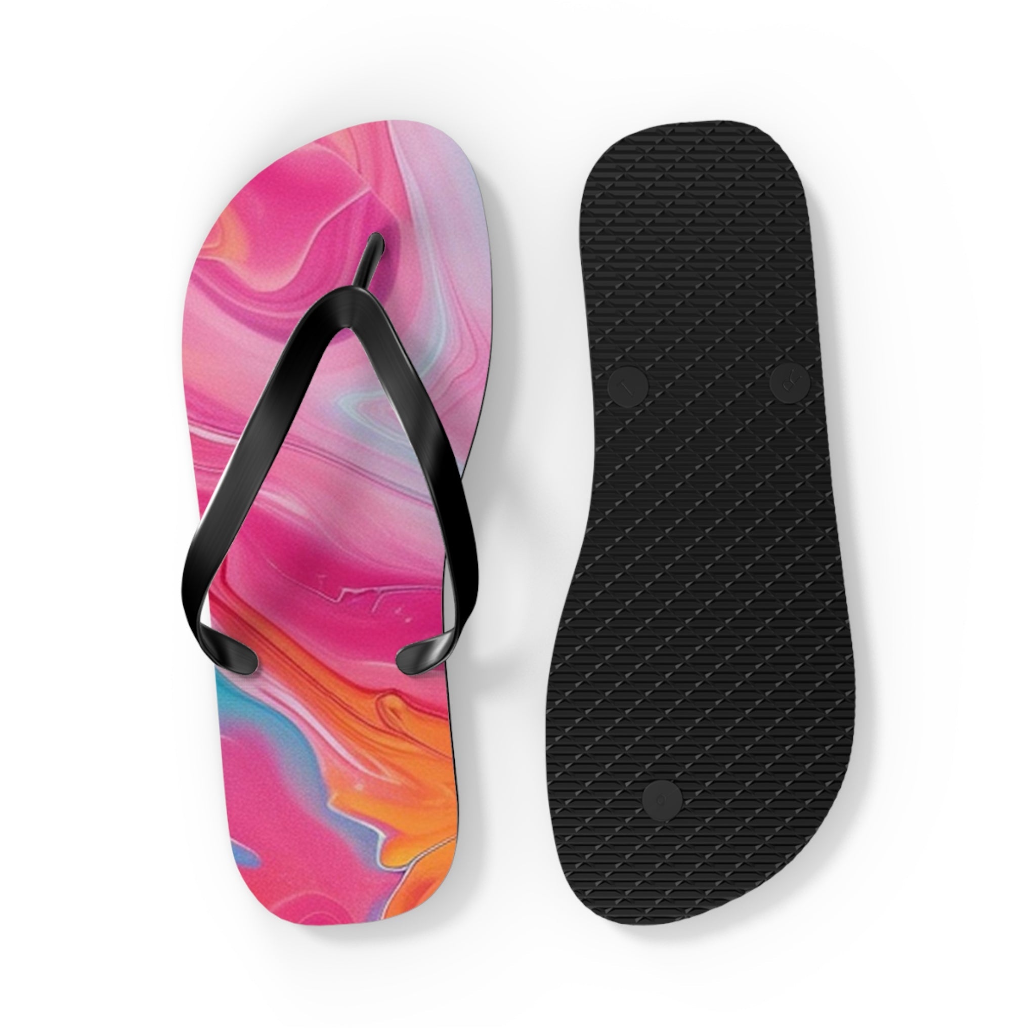 Vibrant Personalized Flip Flops, Artsulli - Art is Long, Life is Short, Shoes, , , , , , , 