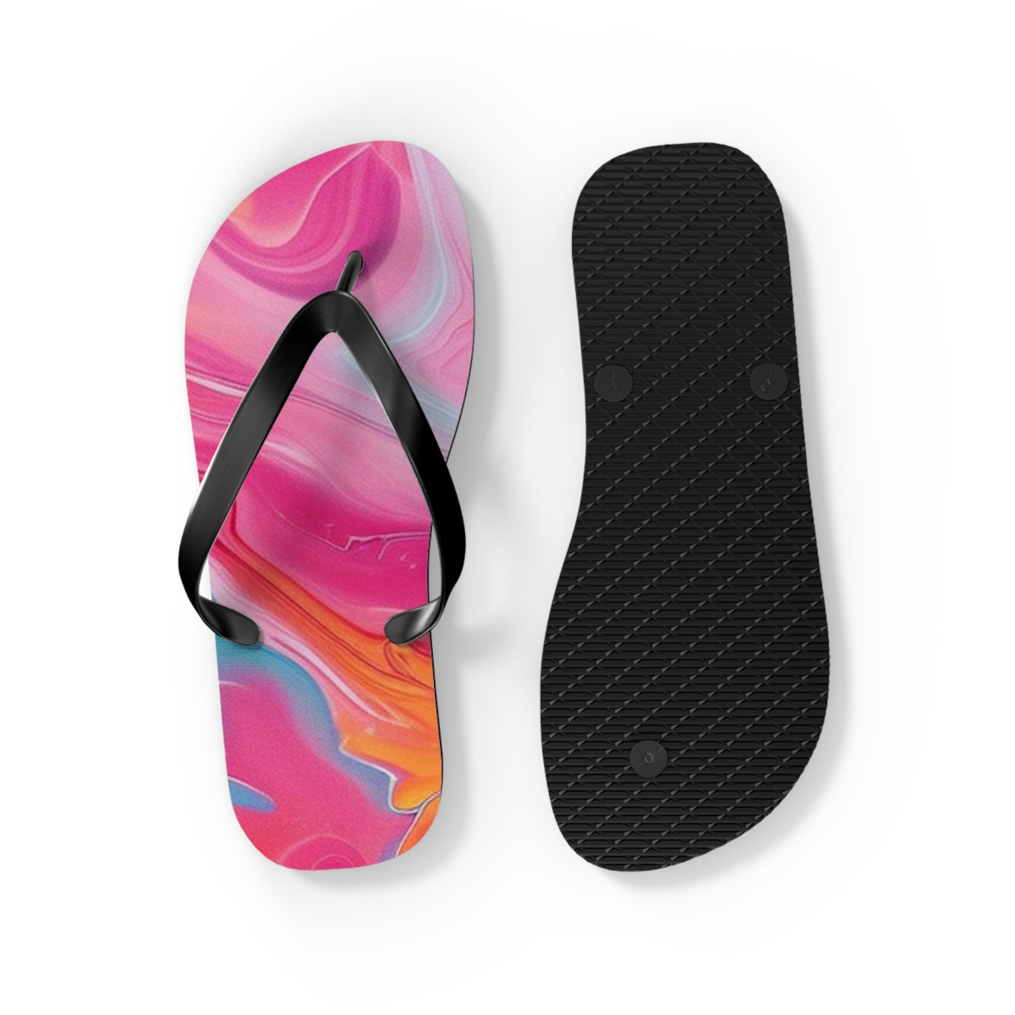 Vibrant Personalized Flip Flops, Artsulli - Art is Long, Life is Short, Shoes, , , , , , , 