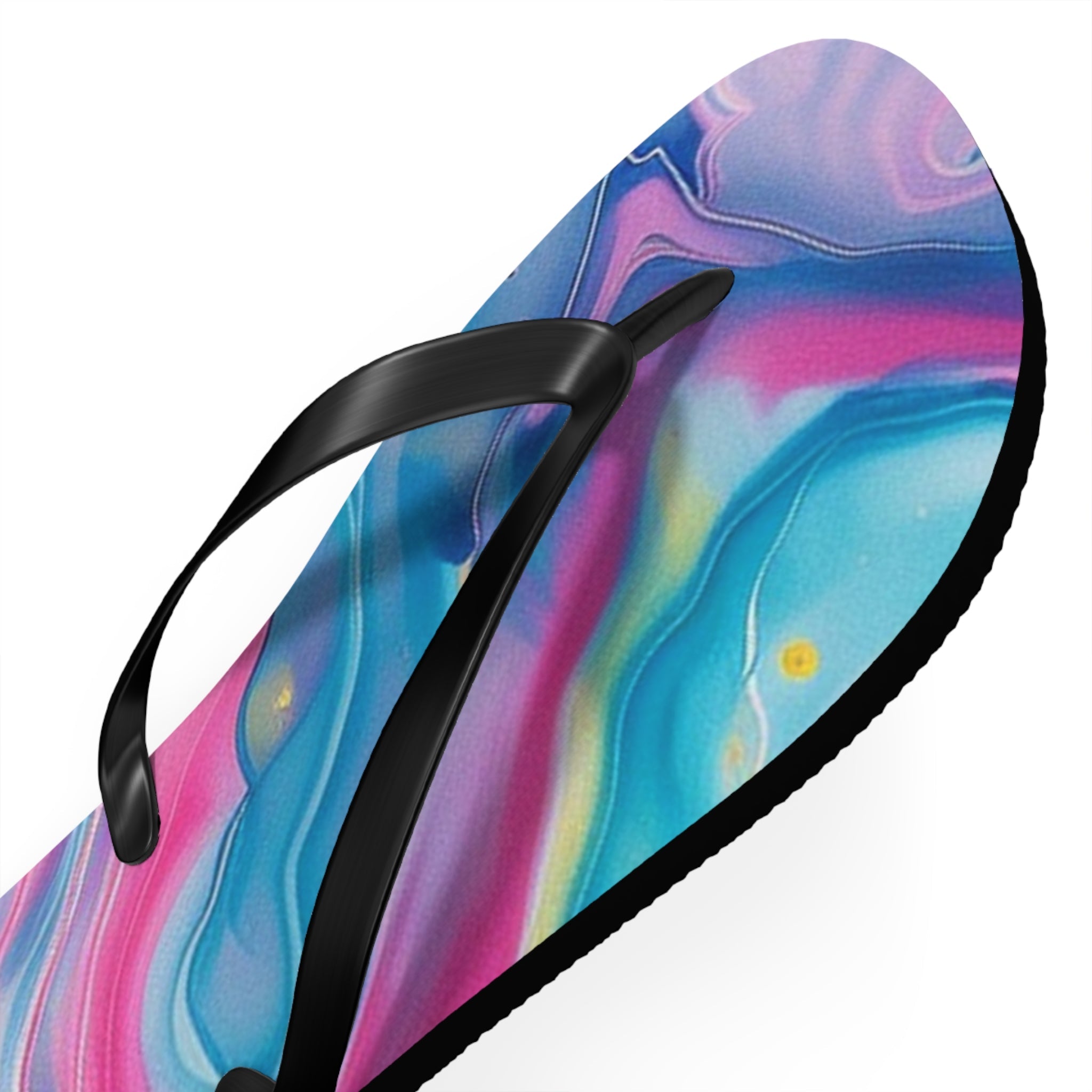 Vibrant Personalized Flip Flops, Artsulli - Art is Long, Life is Short, Shoes, , , , , , , 