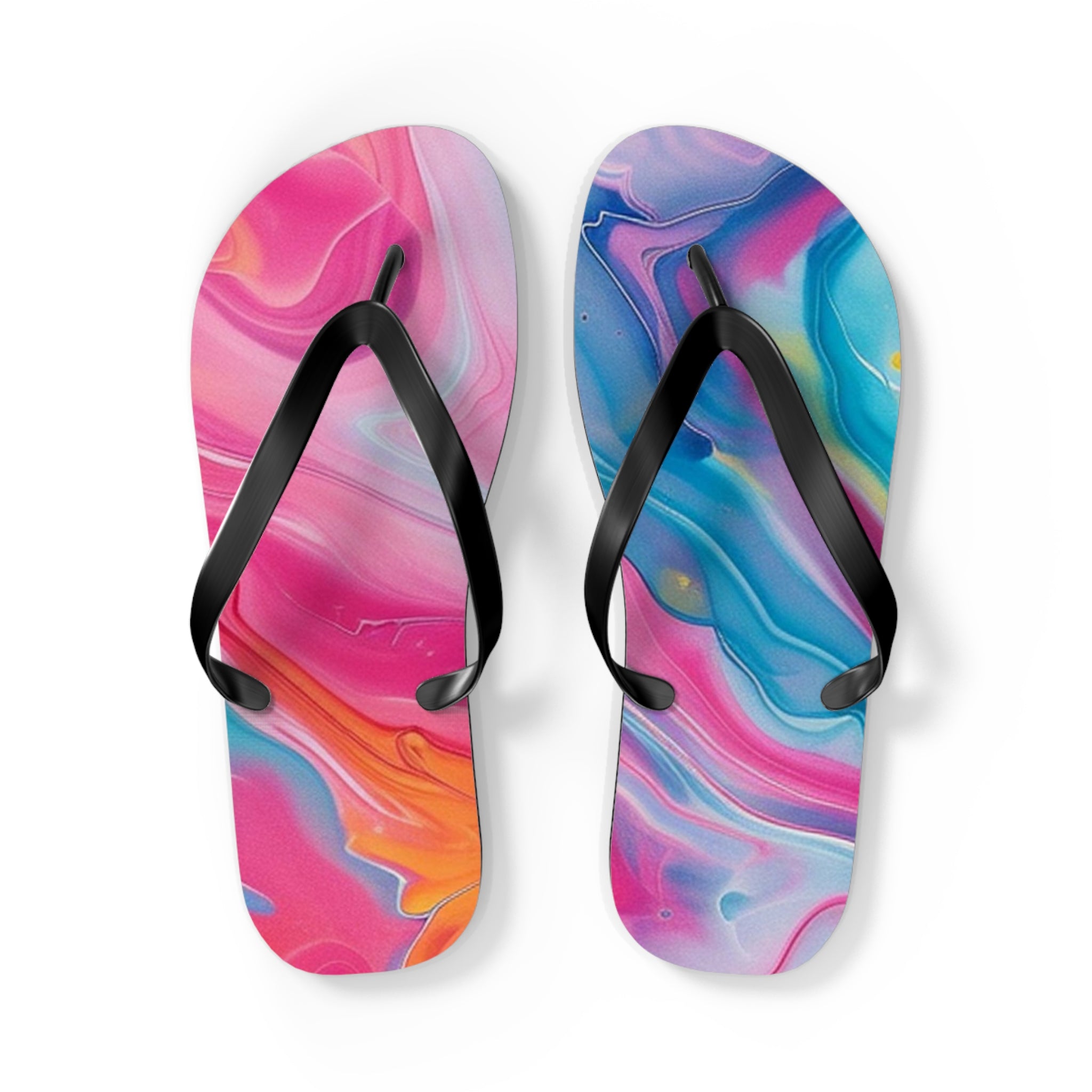 Vibrant Personalized Flip Flops, Artsulli - Art is Long, Life is Short, Shoes, Size, L, Color, Black sole, , , 20163307185372186412