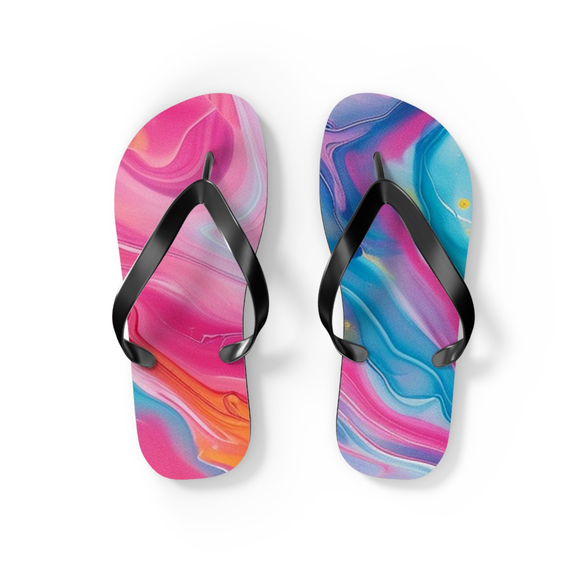 Vibrant Personalized Flip Flops, Artsulli - Art is Long, Life is Short, Shoes, Size, S, Color, Black sole, , , 93558216400360944759