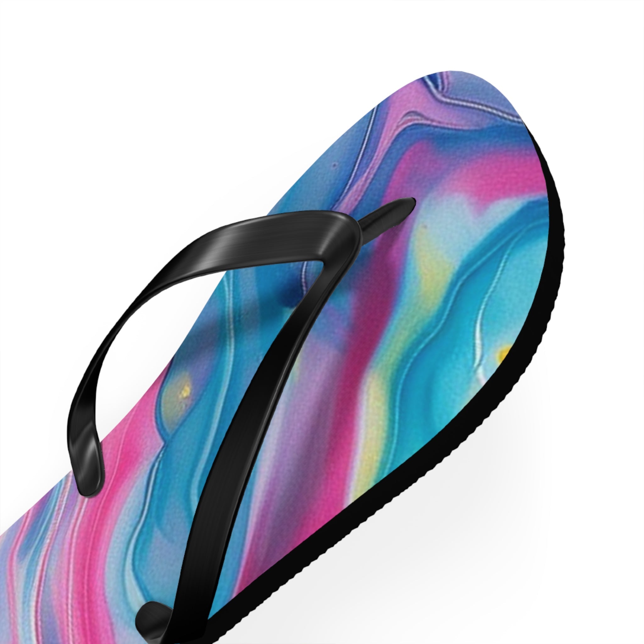 Vibrant Personalized Flip Flops, Artsulli - Art is Long, Life is Short, Shoes, , , , , , , 