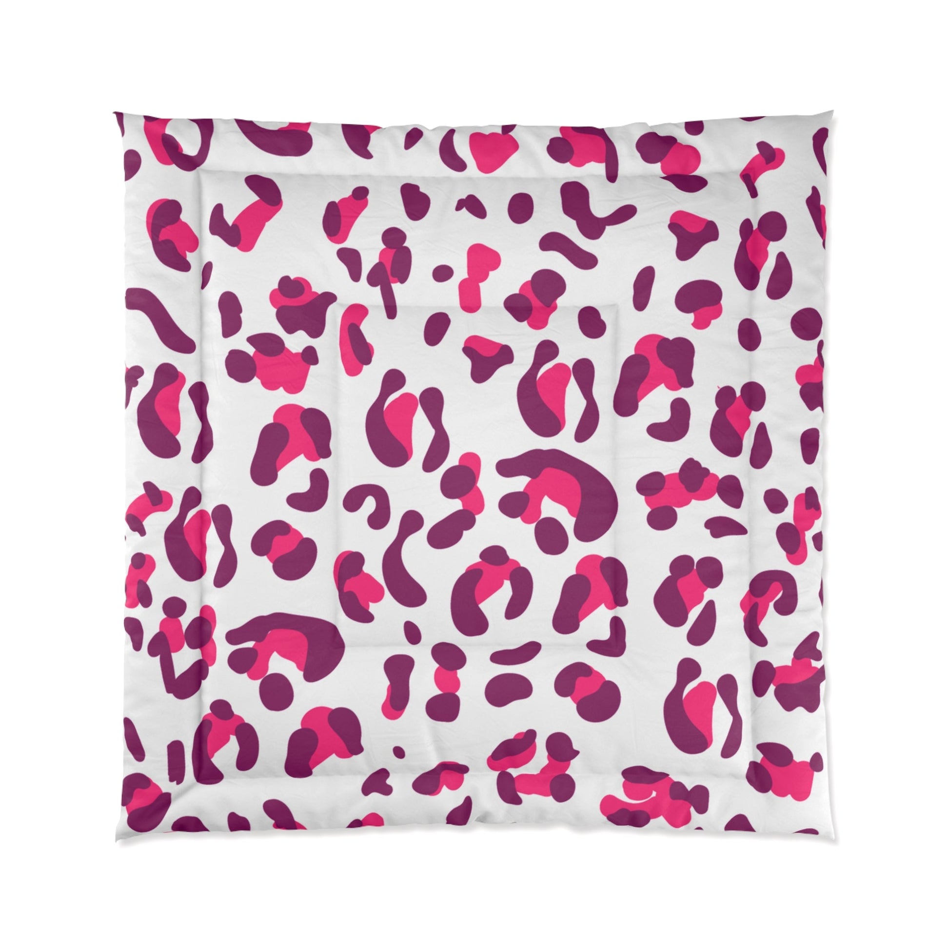 JAKKOUTTHEBXX Vibrant Pink and Purple Leopard Print Comforter 2025