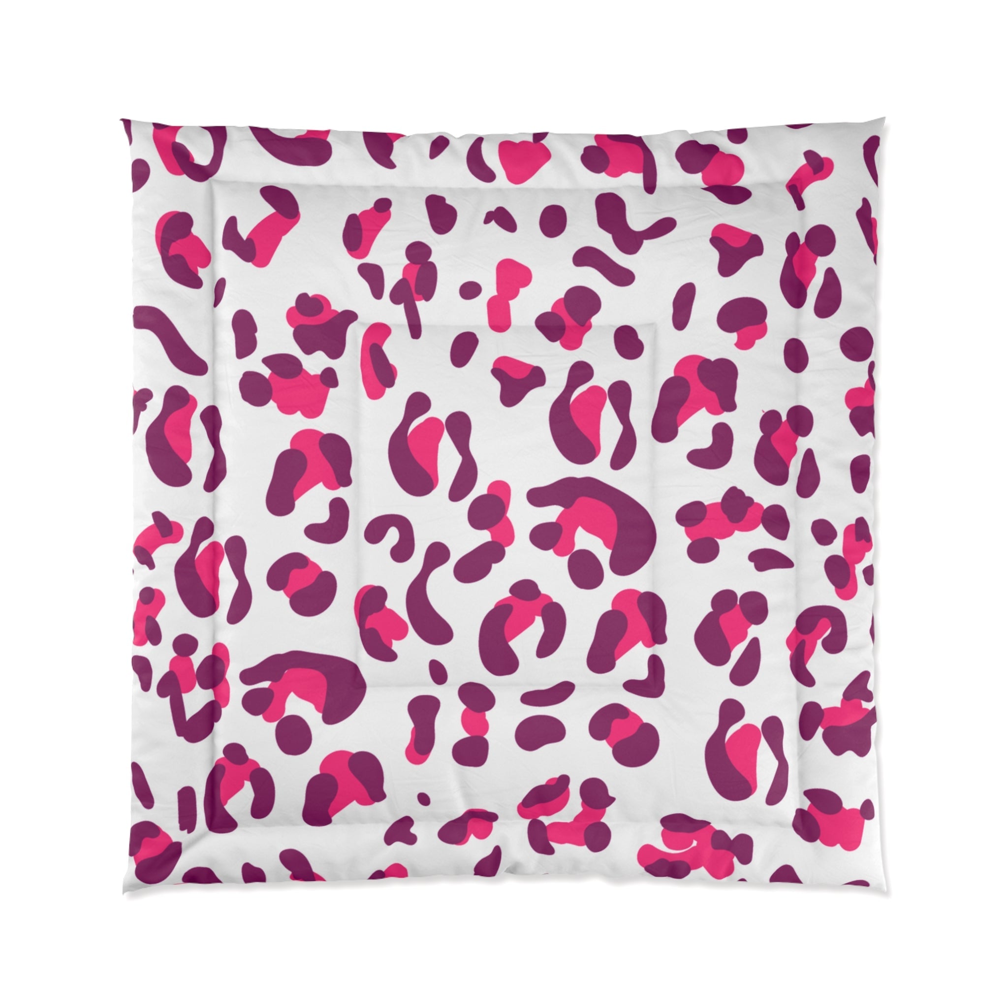 JAKKOUTTHEBXX Vibrant Pink and Purple Leopard Print Comforter 2025