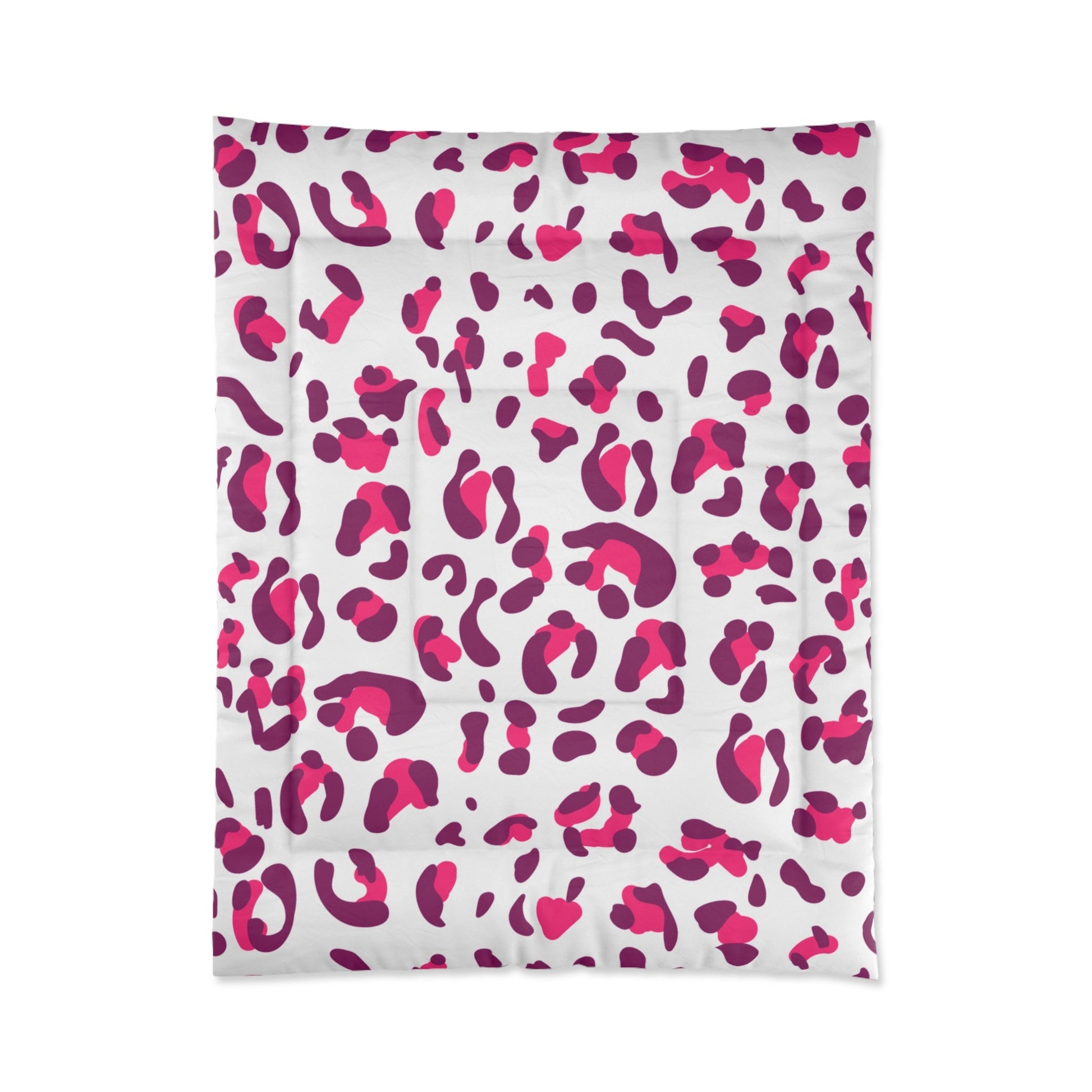 JAKKOUTTHEBXX Vibrant Pink and Purple Leopard Print Comforter 2025