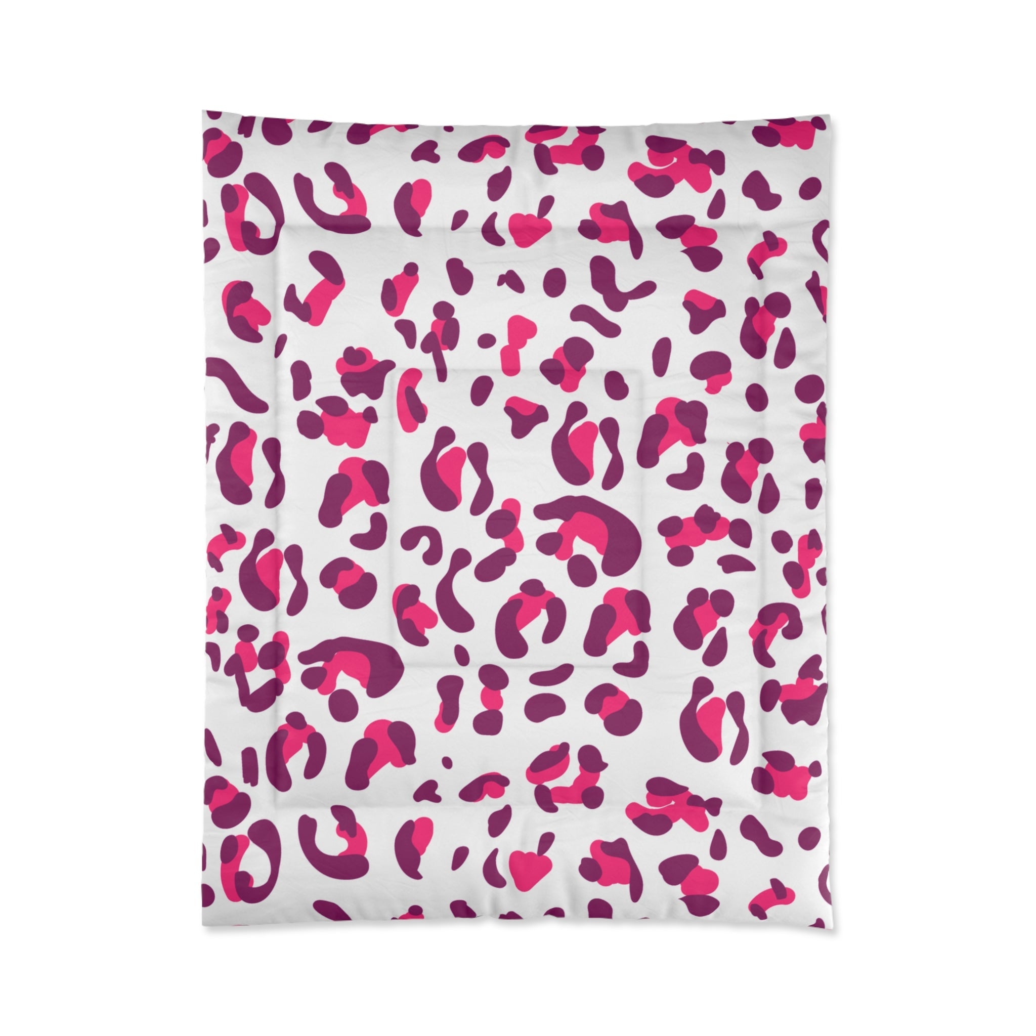 JAKKOUTTHEBXX Vibrant Pink and Purple Leopard Print Comforter 2025
