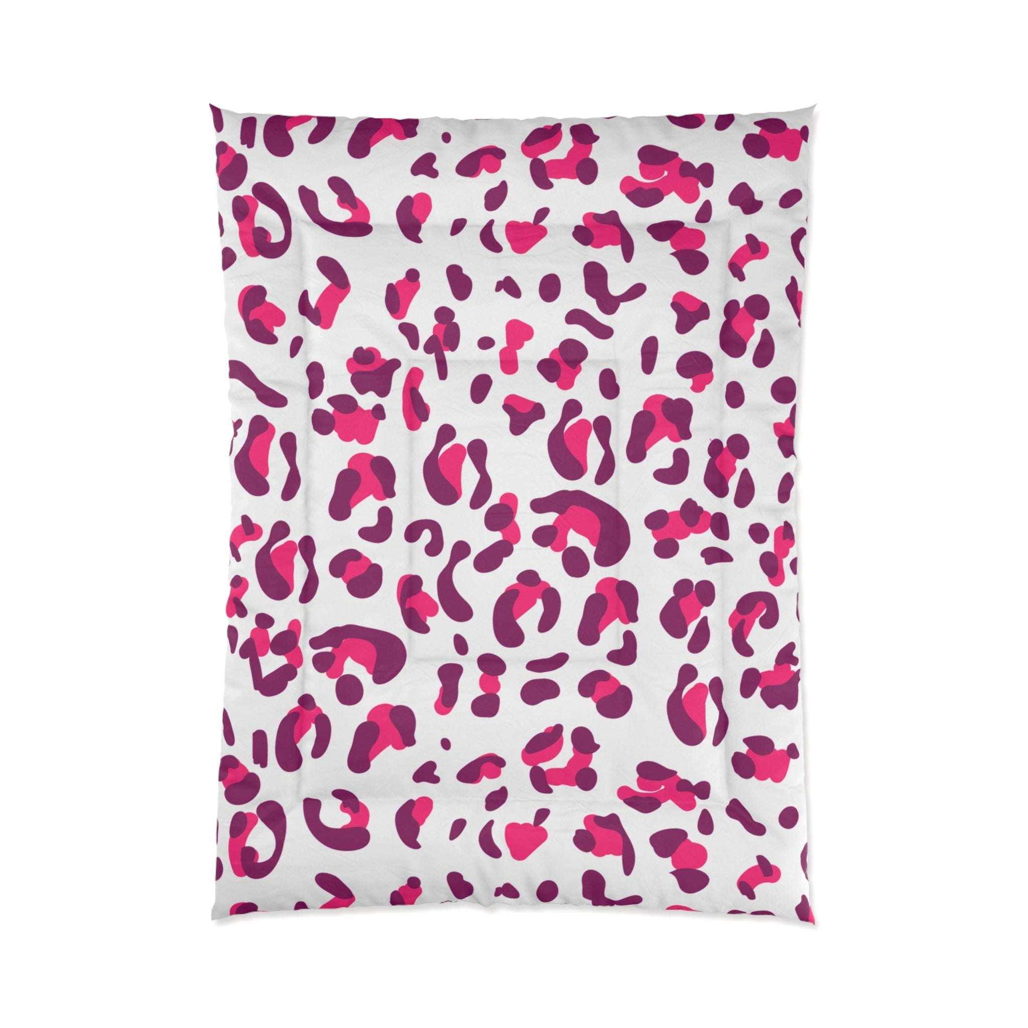 JAKKOUTTHEBXX Vibrant Pink and Purple Leopard Print Comforter 2025