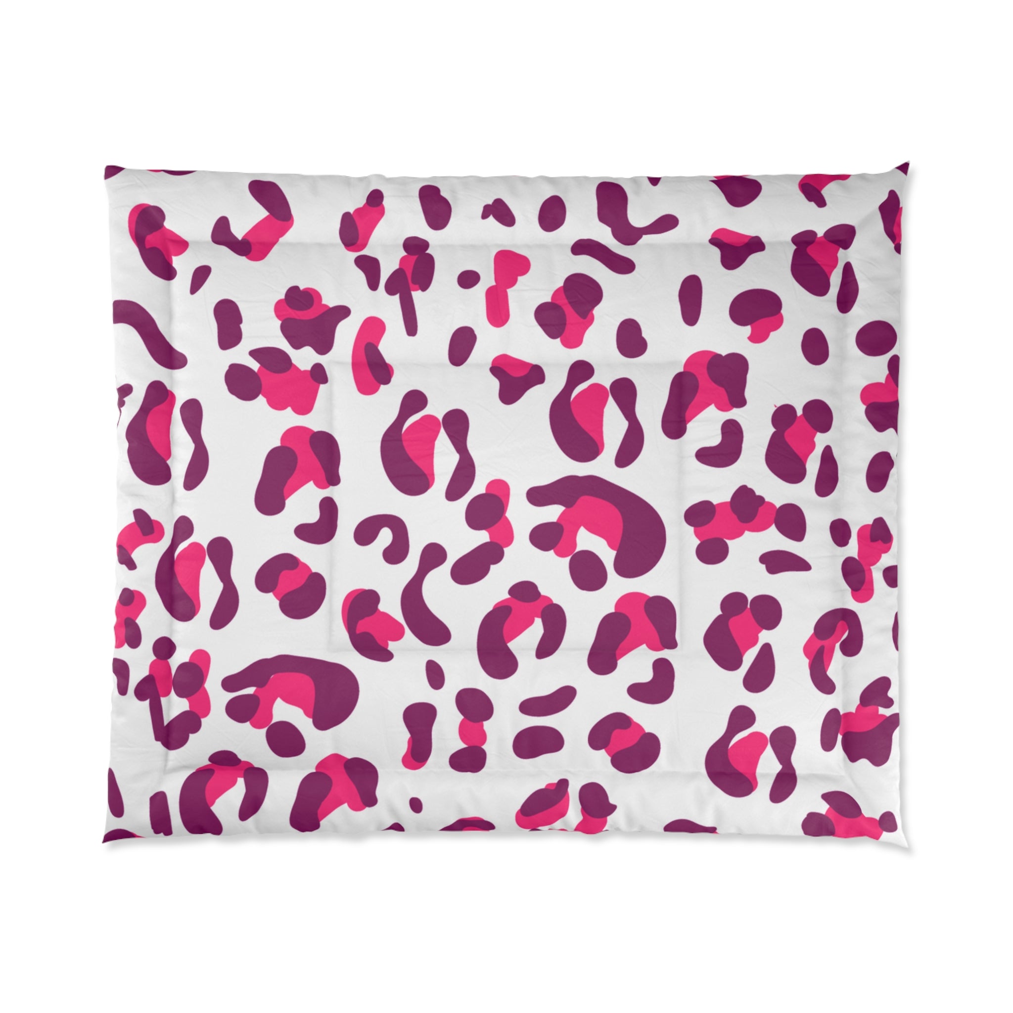 JAKKOUTTHEBXX Vibrant Pink and Purple Leopard Print Comforter 2025