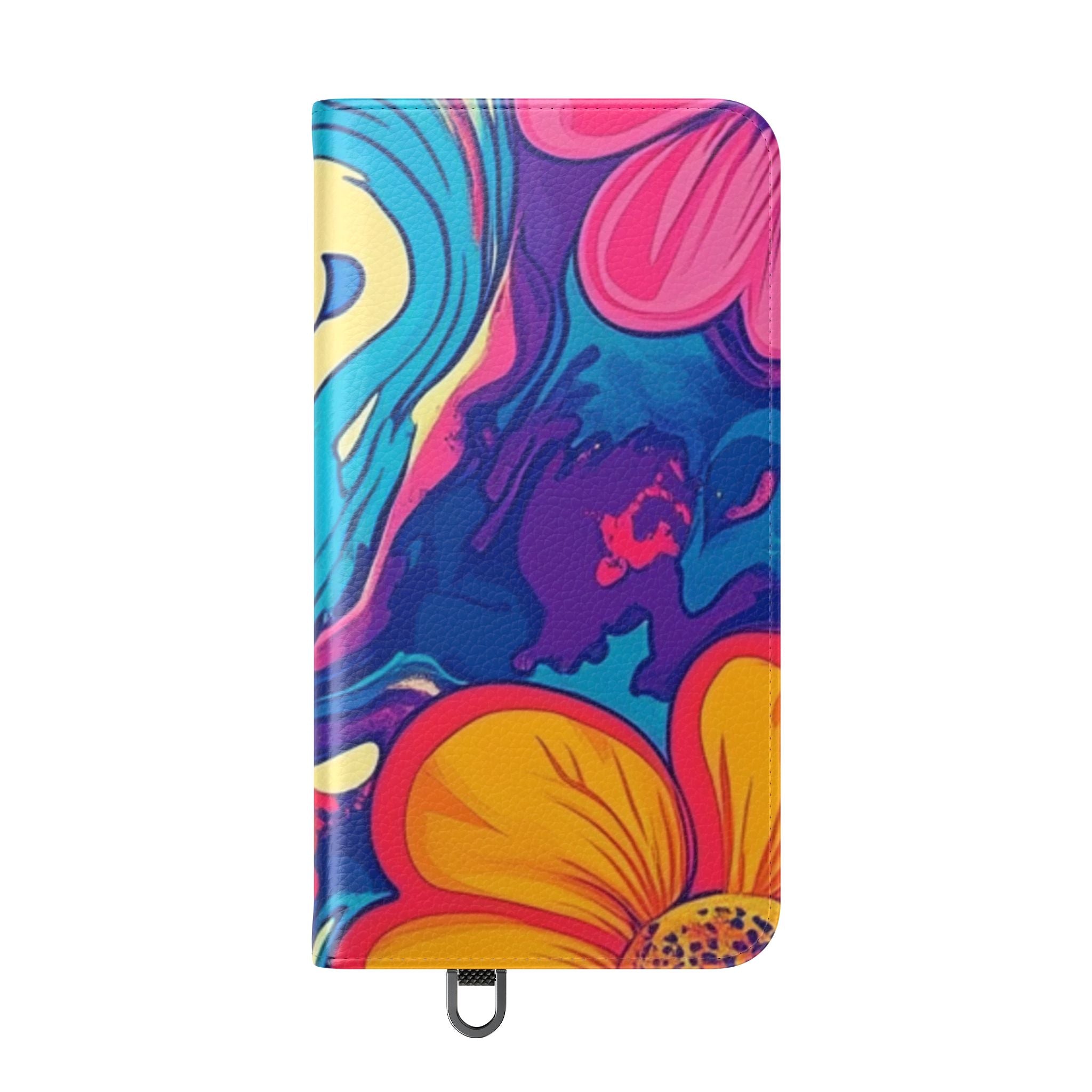 Vibrant Psychedelic Floral Flip Cases, Artsulli - Art is Long, Life is Short, Phone Case, , , , , , , 