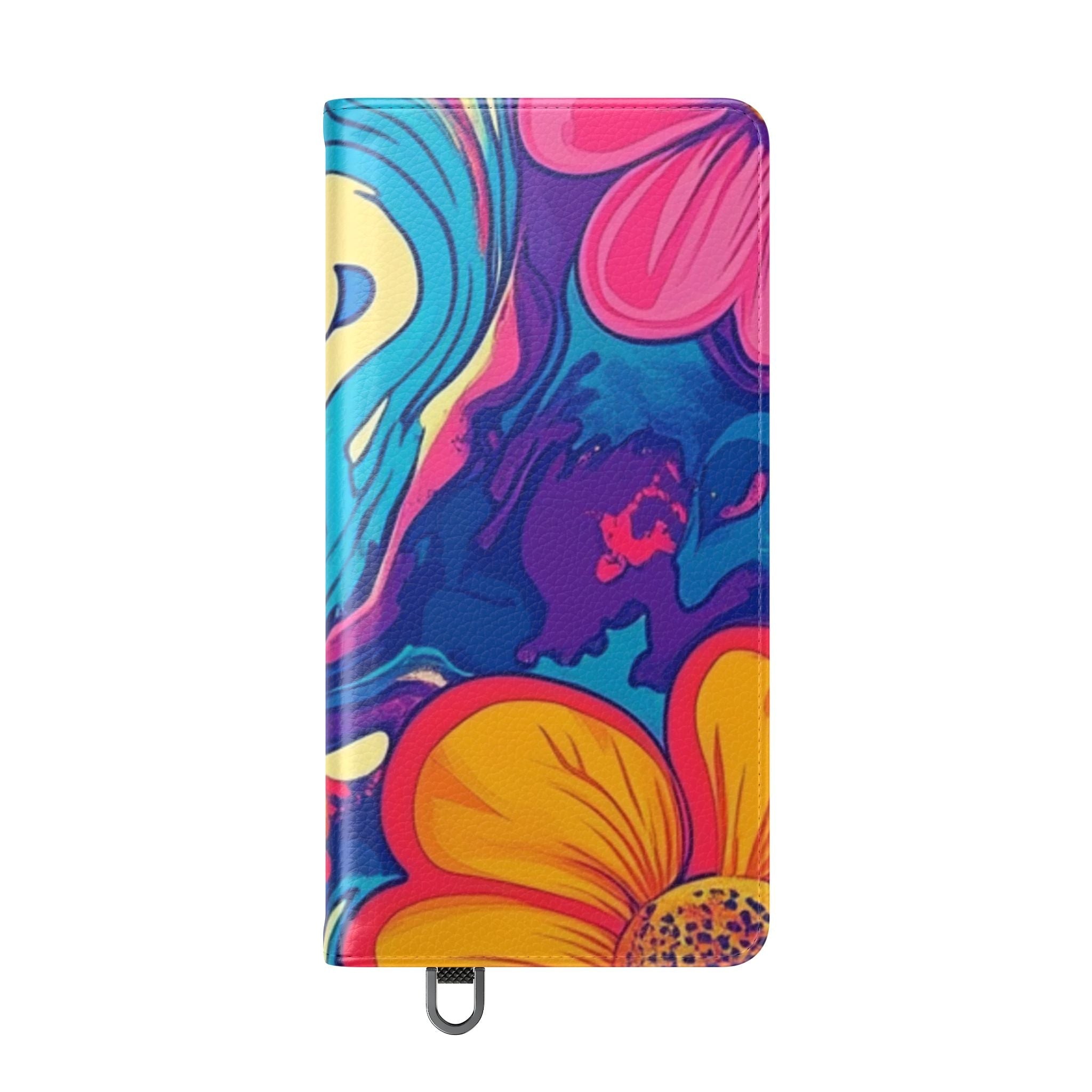 Vibrant Psychedelic Floral Flip Cases, Artsulli - Art is Long, Life is Short, Phone Case, , , , , , , 