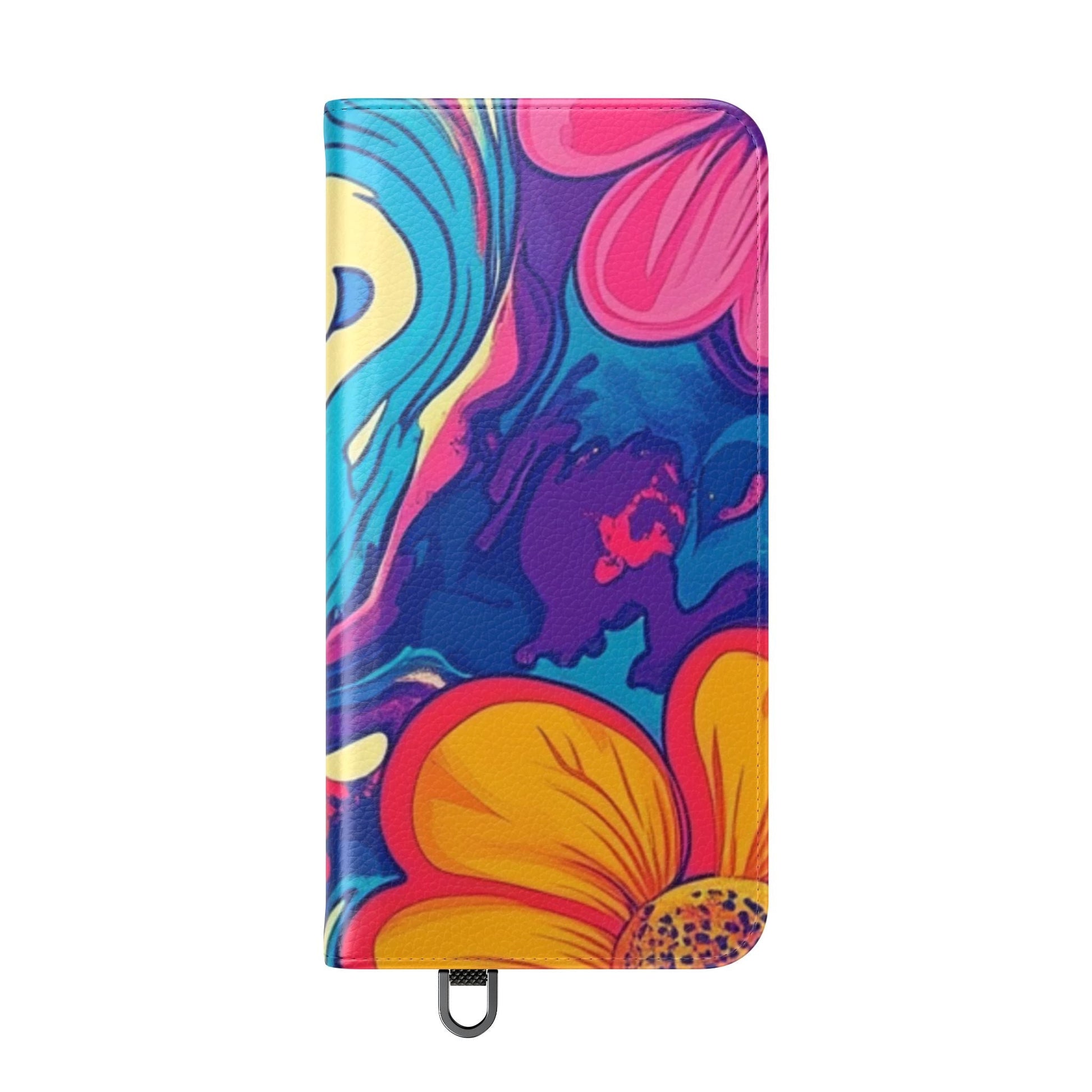 Vibrant Psychedelic Floral Flip Cases, Artsulli - Art is Long, Life is Short, Phone Case, , , , , , , 