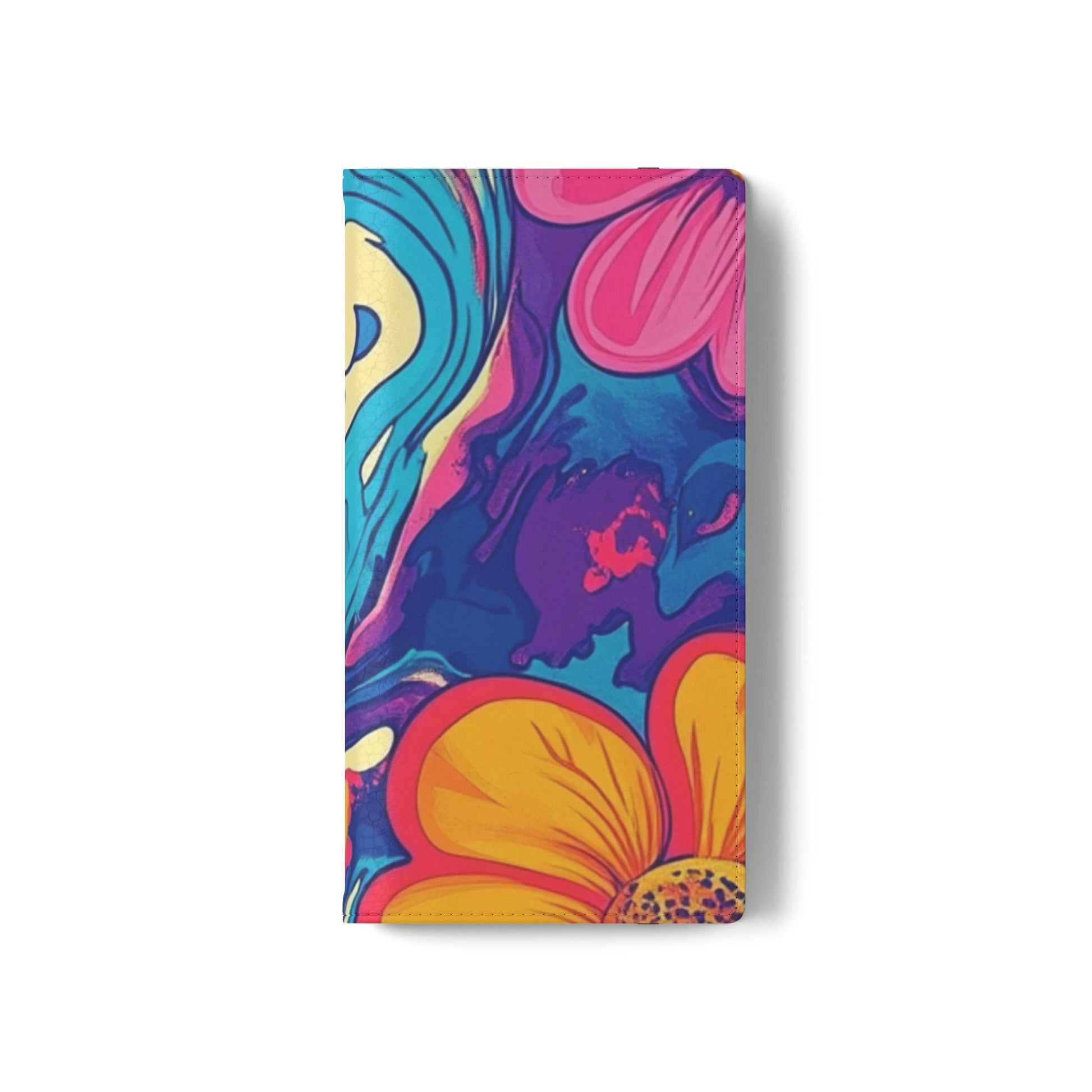 Vibrant Psychedelic Floral Flip Cases, Artsulli - Art is Long, Life is Short, Phone Case, , , , , , , 