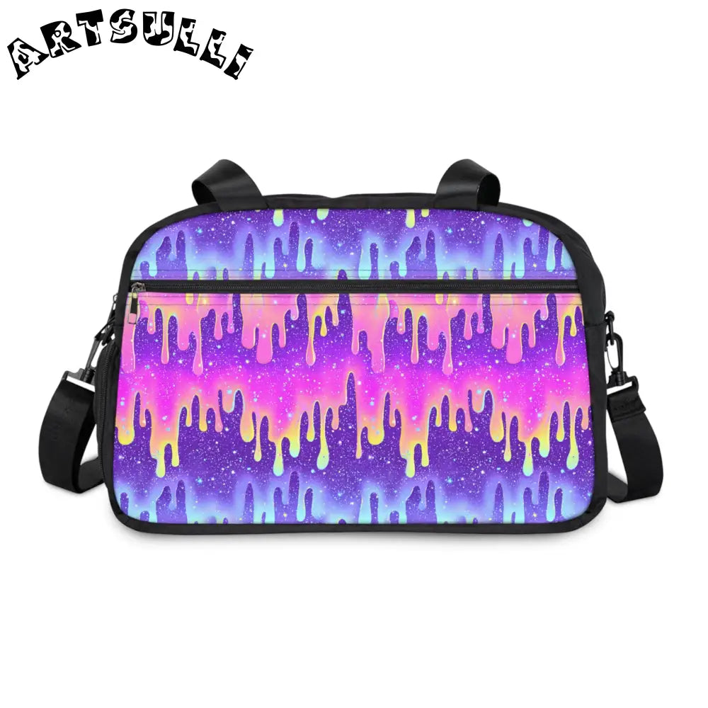 Vibrant Rainbow Drip Fitness Handbag, Artsulli - Art is Long, Life is Short, Bags, , , , , , , 