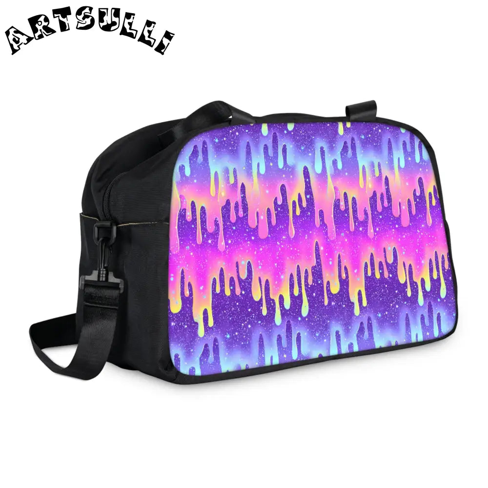 Vibrant Rainbow Drip Fitness Handbag, Artsulli - Art is Long, Life is Short, Bags, , , , , , , 