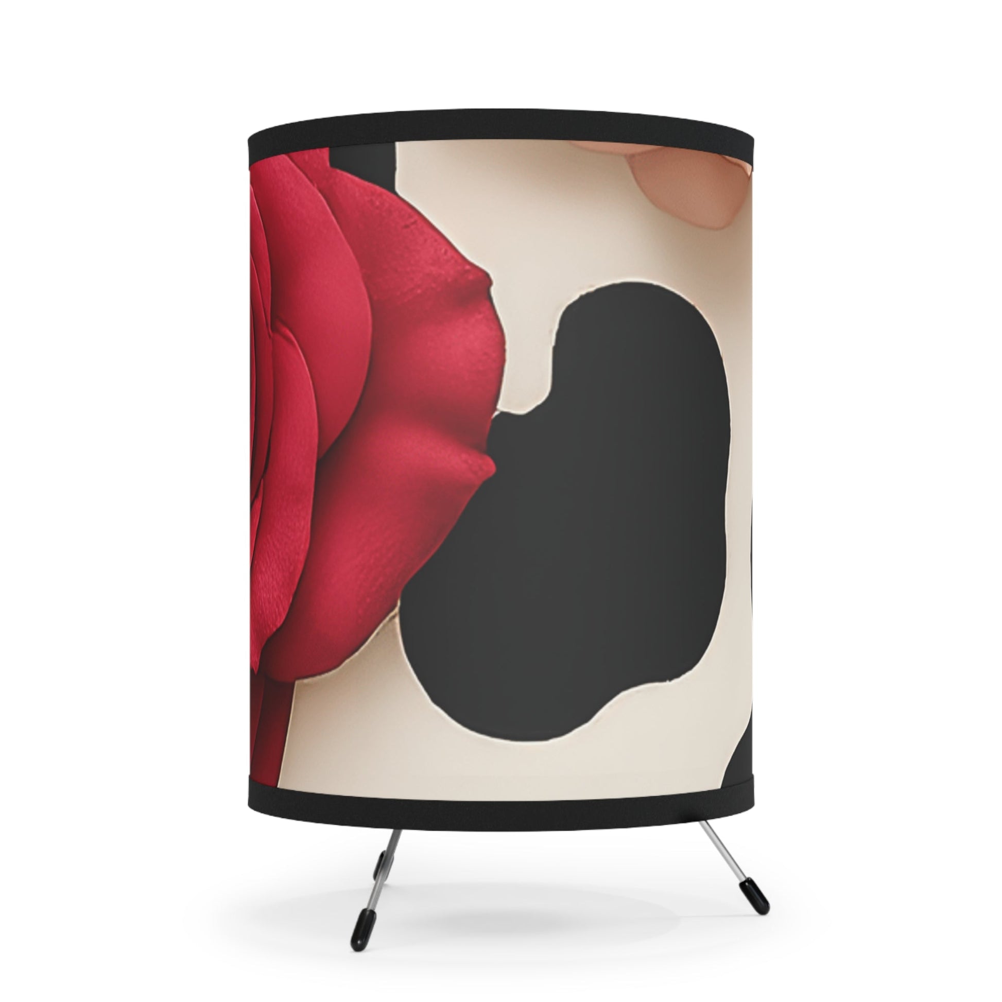 Vibrant Red Rose Tripod Lamp, Artsulli - Art is Long, Life is Short, Home Decor, , , , , , , 