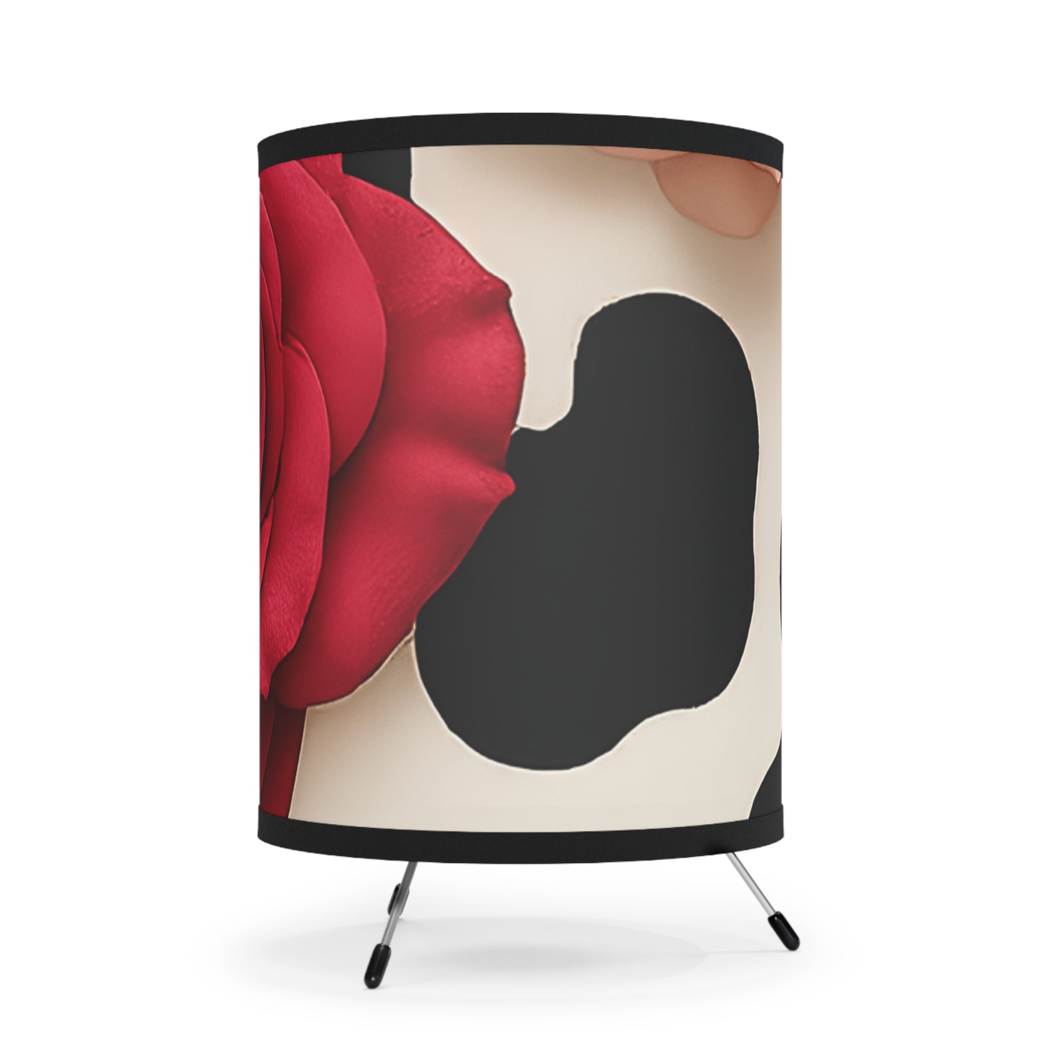 Vibrant Red Rose Tripod Lamp, Artsulli - Art is Long, Life is Short, Home Decor, , , , , , , 