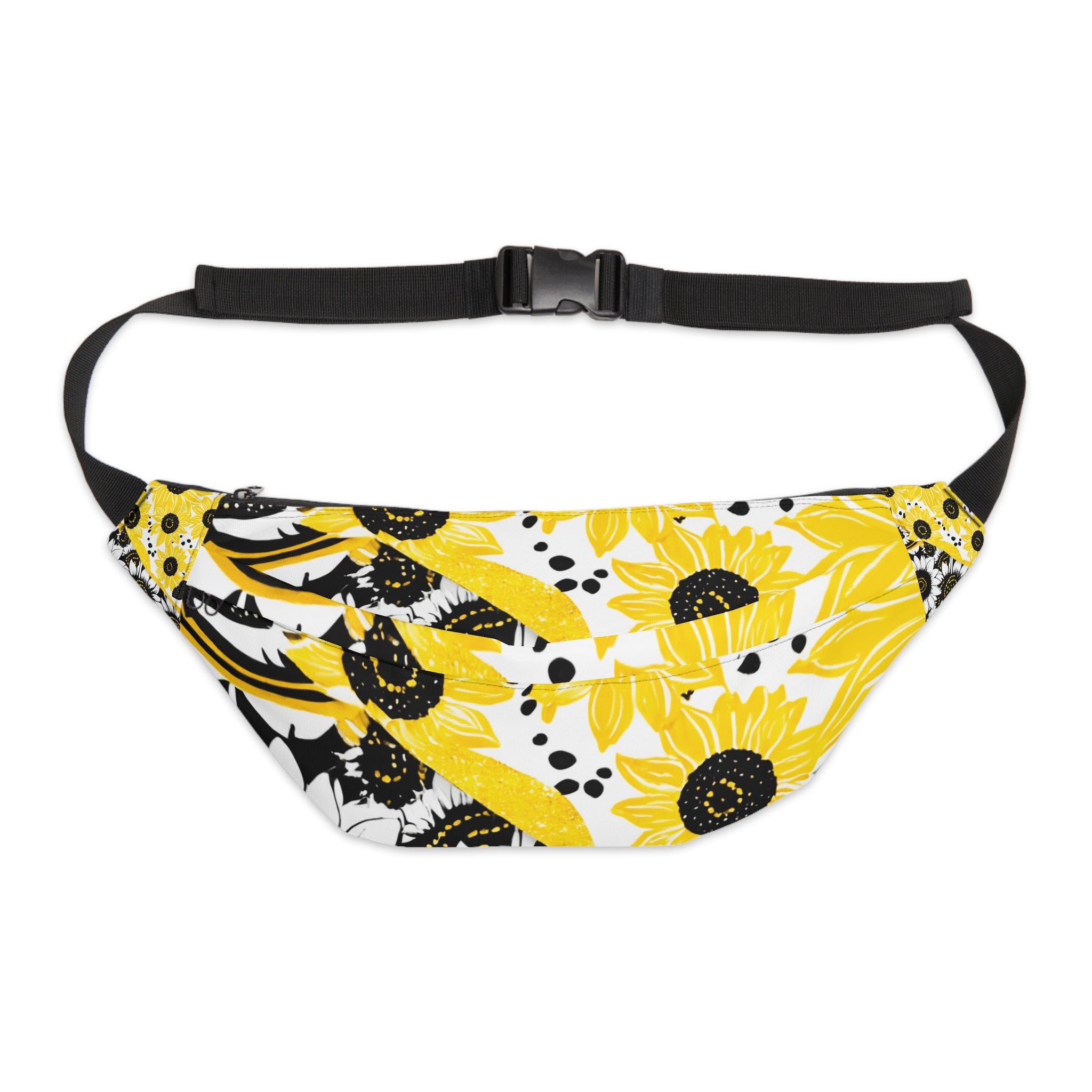 Vibrant Sunflower Fanny Pack, Artsulli - Art is Long, Life is Short, Bags, Size, 8" × 9" × 4'', , , , , 31921333857784672886