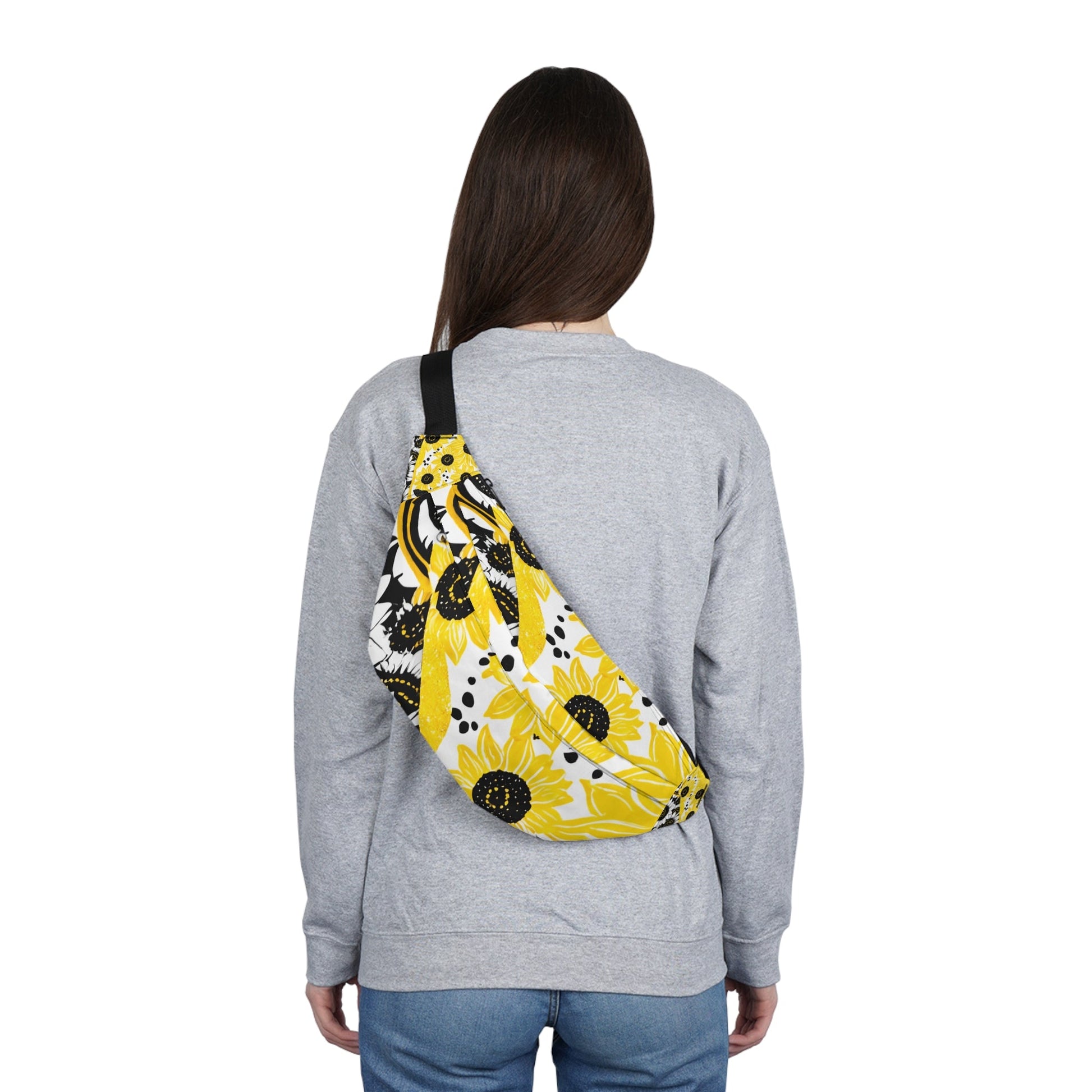 Vibrant Sunflower Fanny Pack, Artsulli - Art is Long, Life is Short, Bags, , , , , , , 