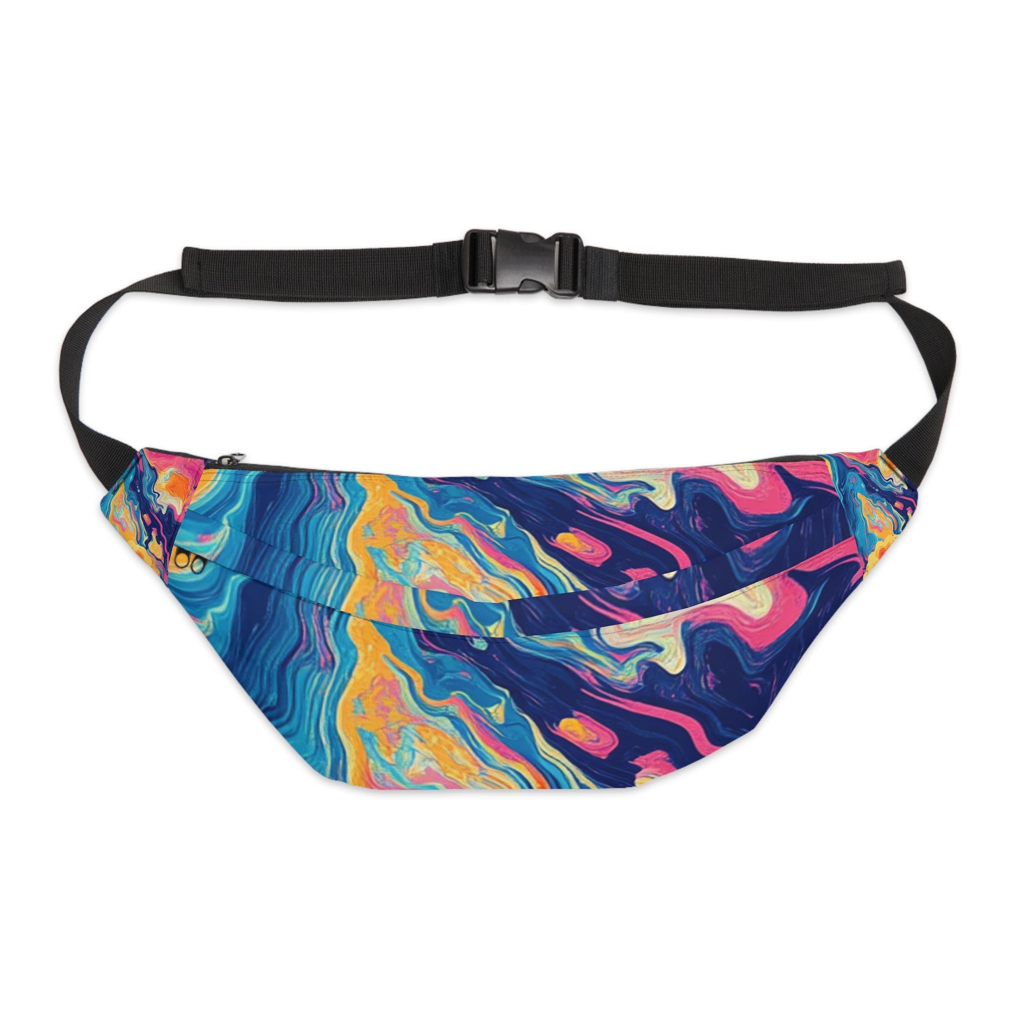Vibrant Swirl Fanny Pack, Artsulli - Art is Long, Life is Short, Bags, Size, 8" × 9" × 4'', , , , , 81173649022598206571