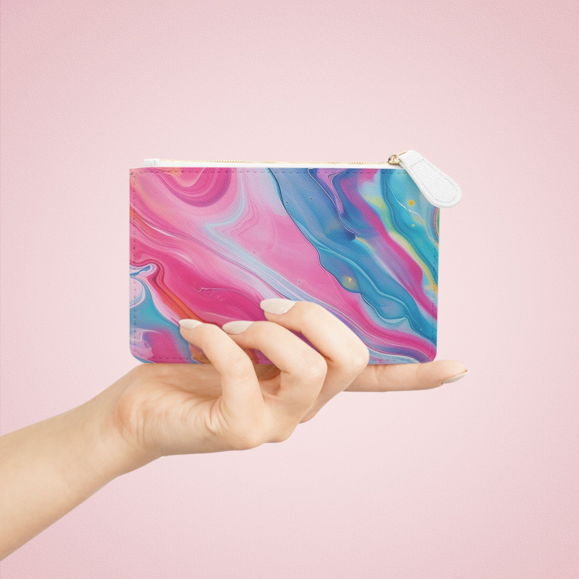 Printify Vibrant Swirl Personalized Clutch Bag 2025