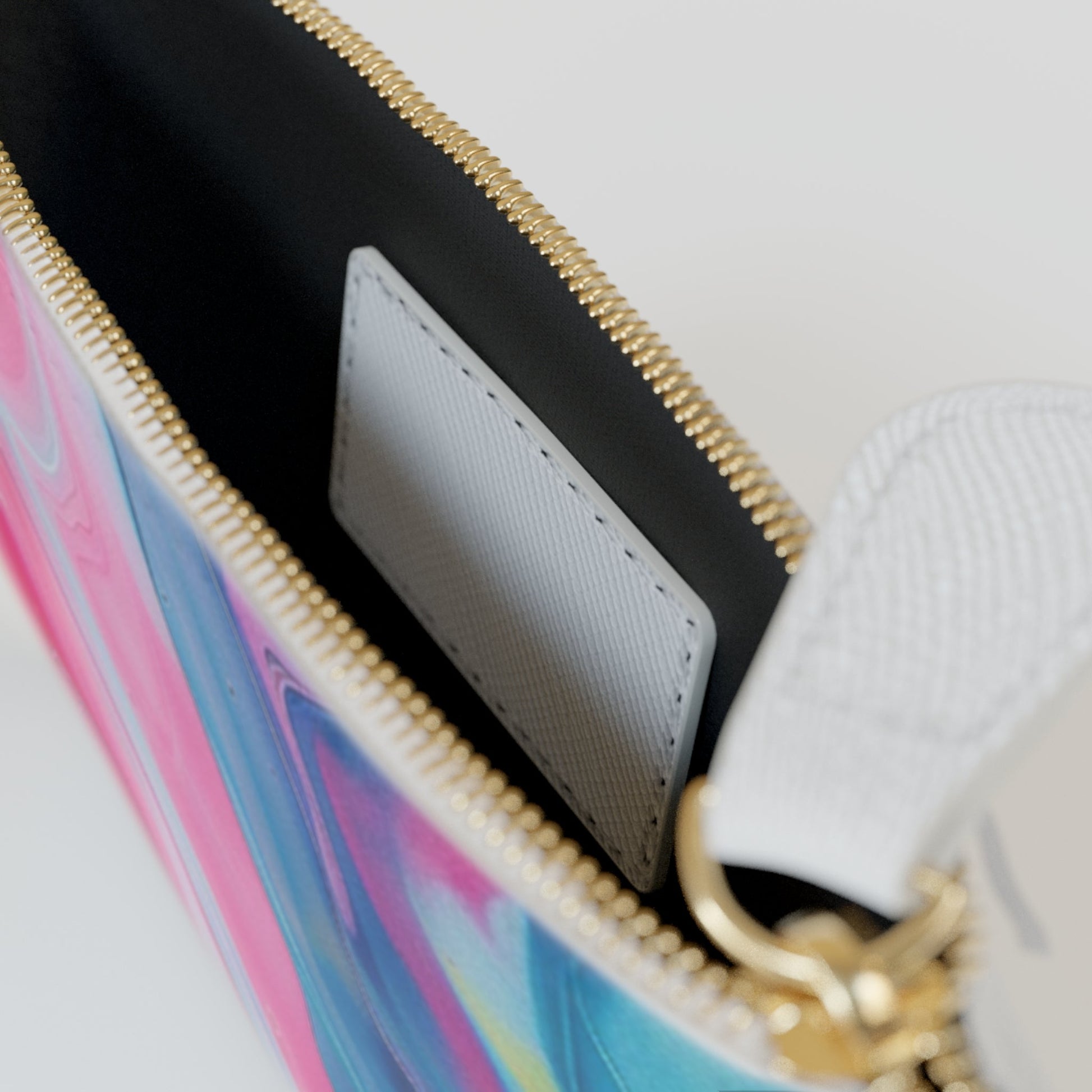 Printify Vibrant Swirl Personalized Clutch Bag 2025