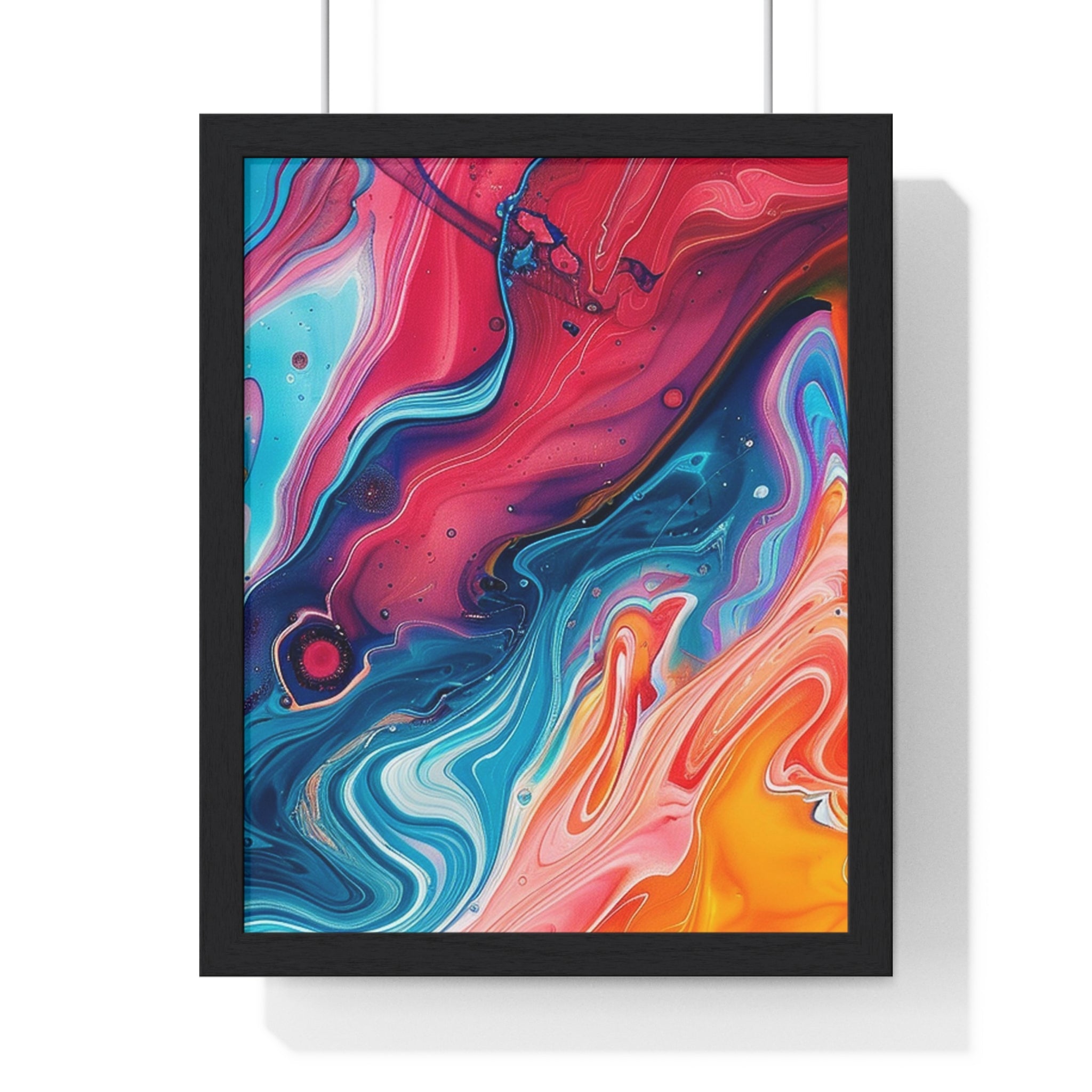 Printify Vibrant Swirls Framed Art Print 2025
