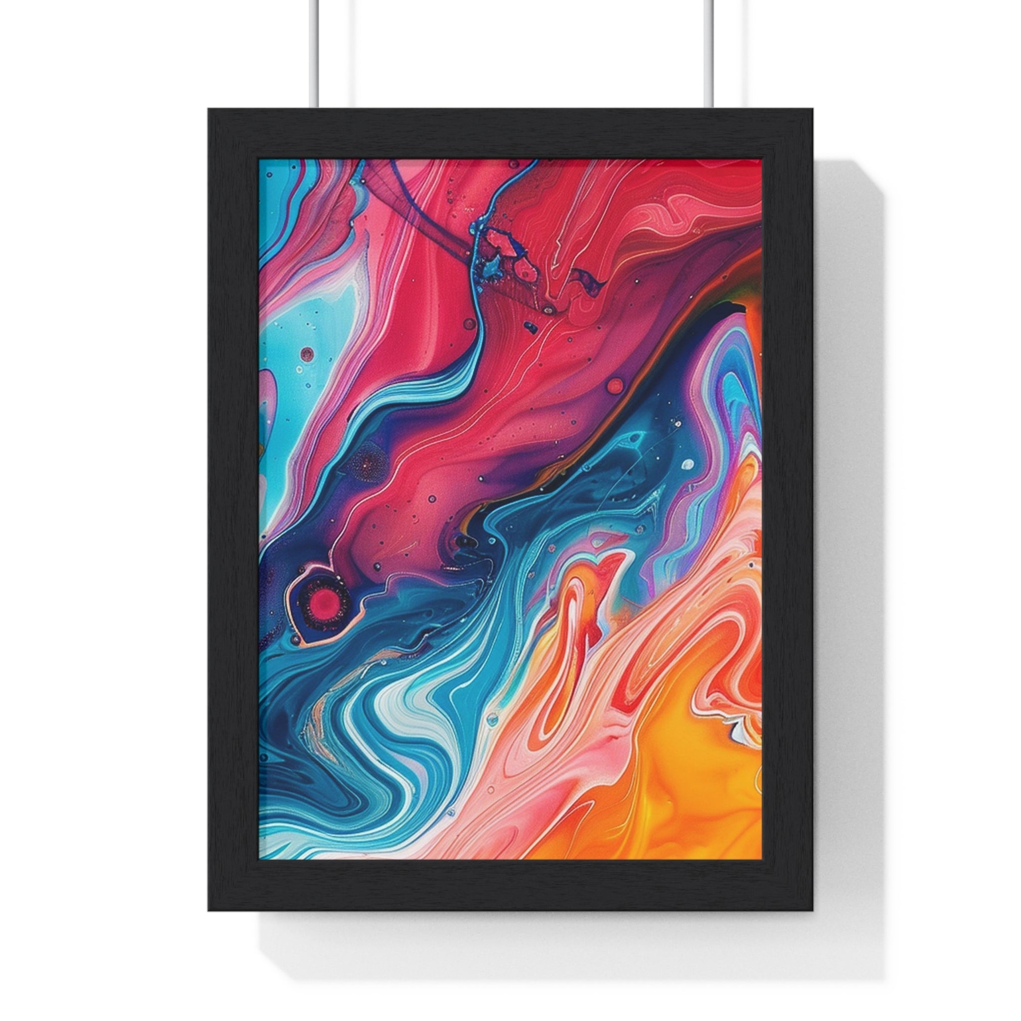 Printify Vibrant Swirls Framed Art Print 2025
