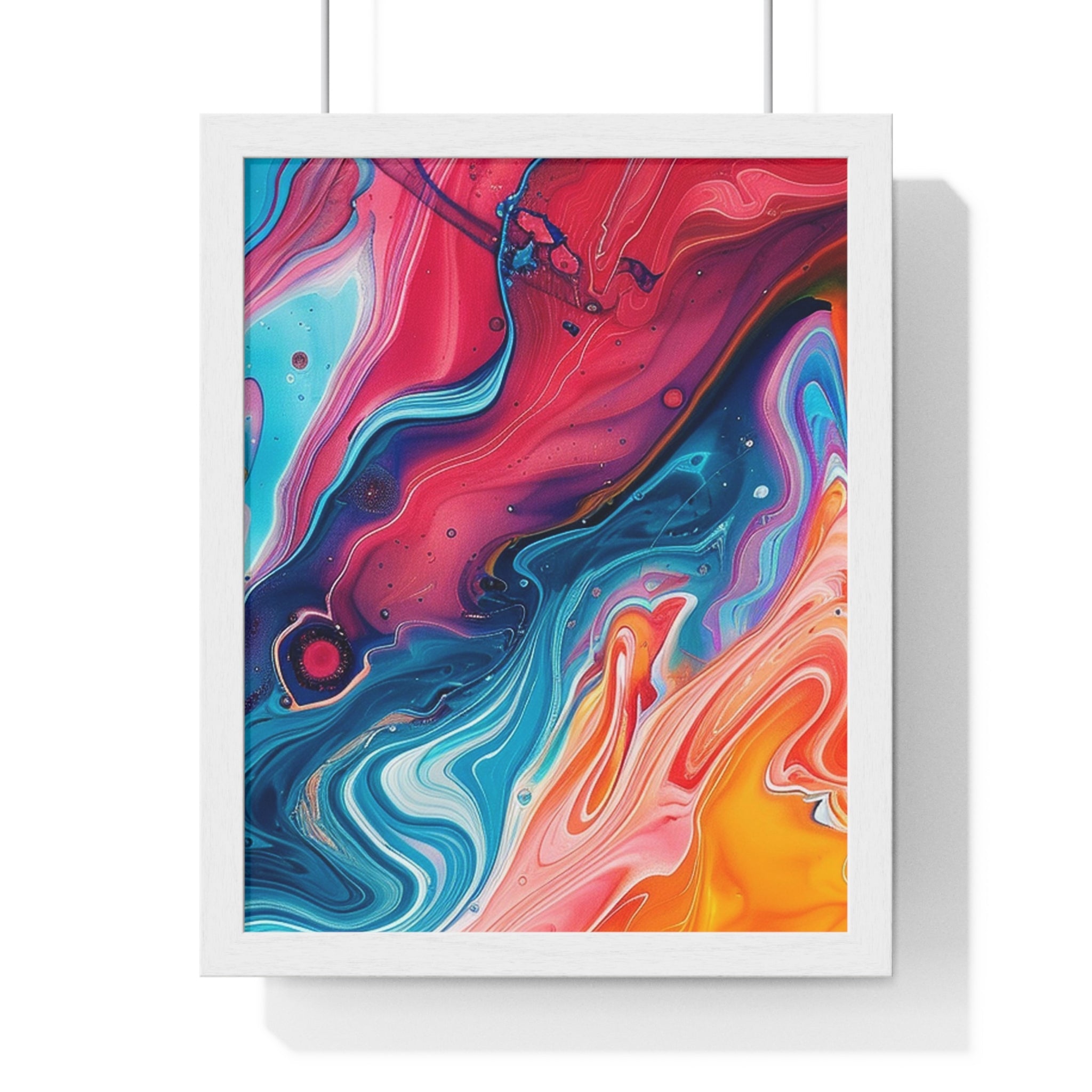 Printify Vibrant Swirls Framed Art Print 2025