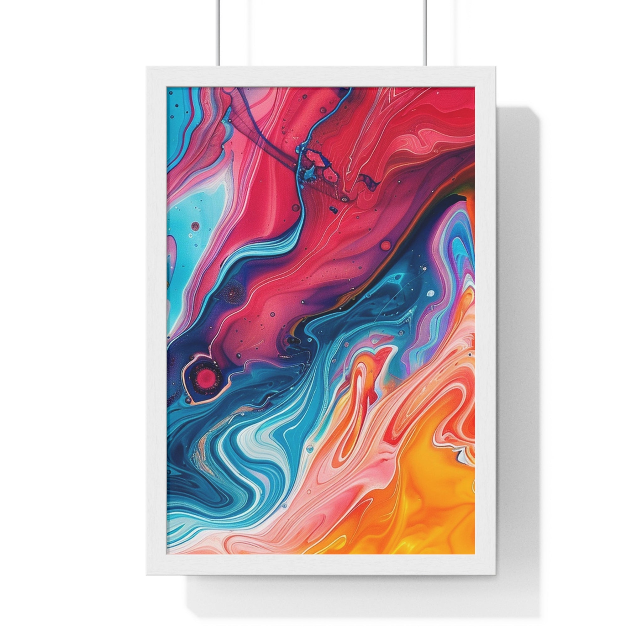 Printify Vibrant Swirls Framed Art Print 2025
