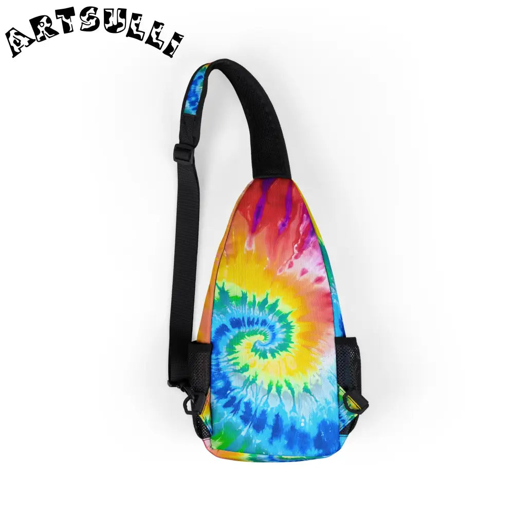 Vibrant Tie Dye Chest Bag, Artsulli - Art is Long, Life is Short, Bags, , , , , , , 