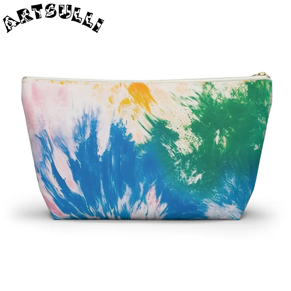 Vibrant Tie-Dye Cosmetic Bag, Artsulli - Art is Long, Life is Short, Bags, , , , , , , 