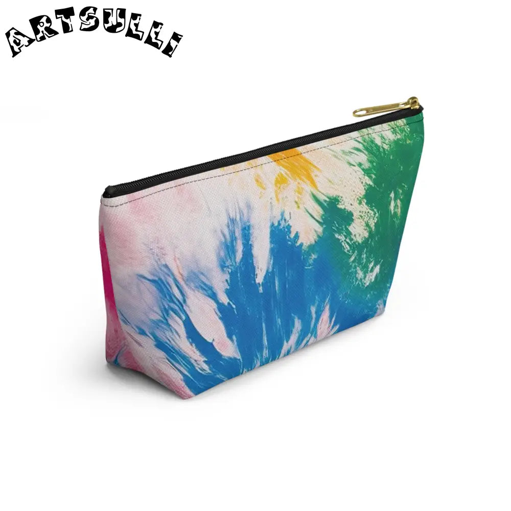 Vibrant Tie-Dye Cosmetic Bag, Artsulli - Art is Long, Life is Short, Bags, , , , , , , 
