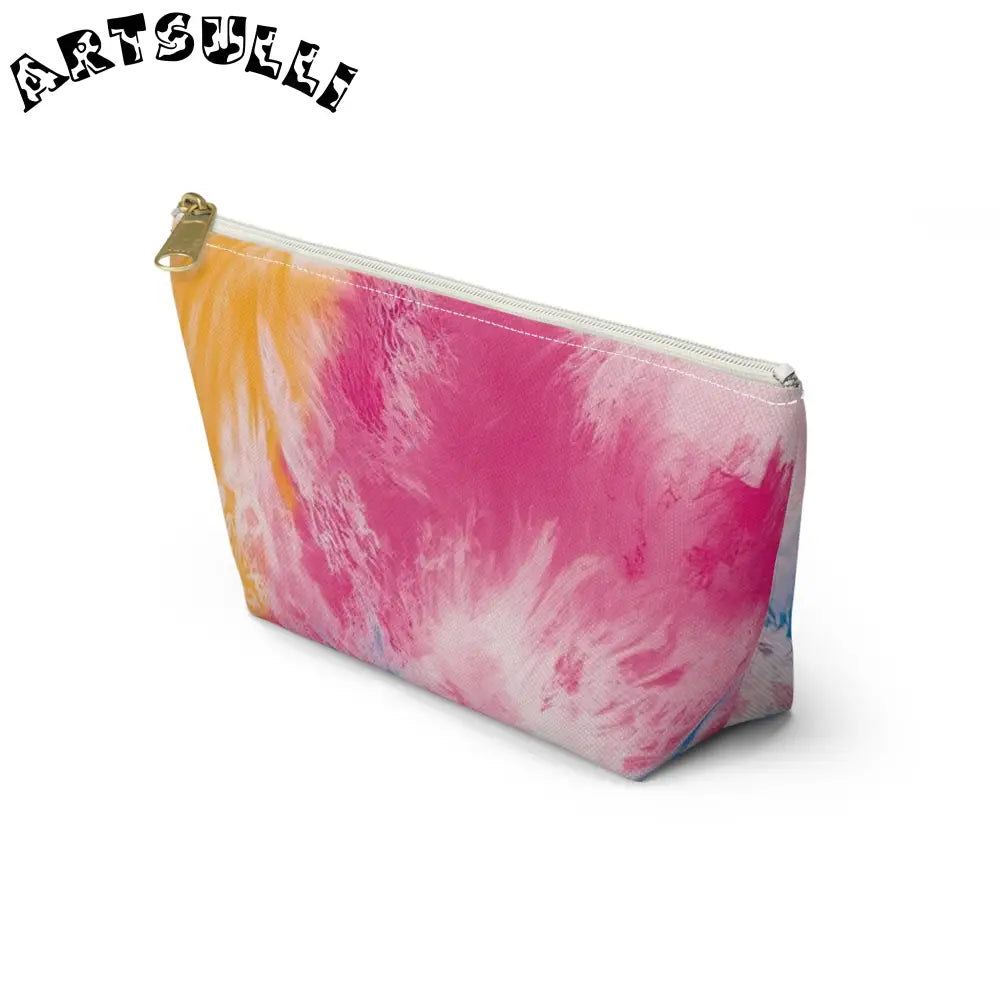 Vibrant Tie-Dye Cosmetic Bag, Artsulli - Art is Long, Life is Short, Bags, , , , , , , 